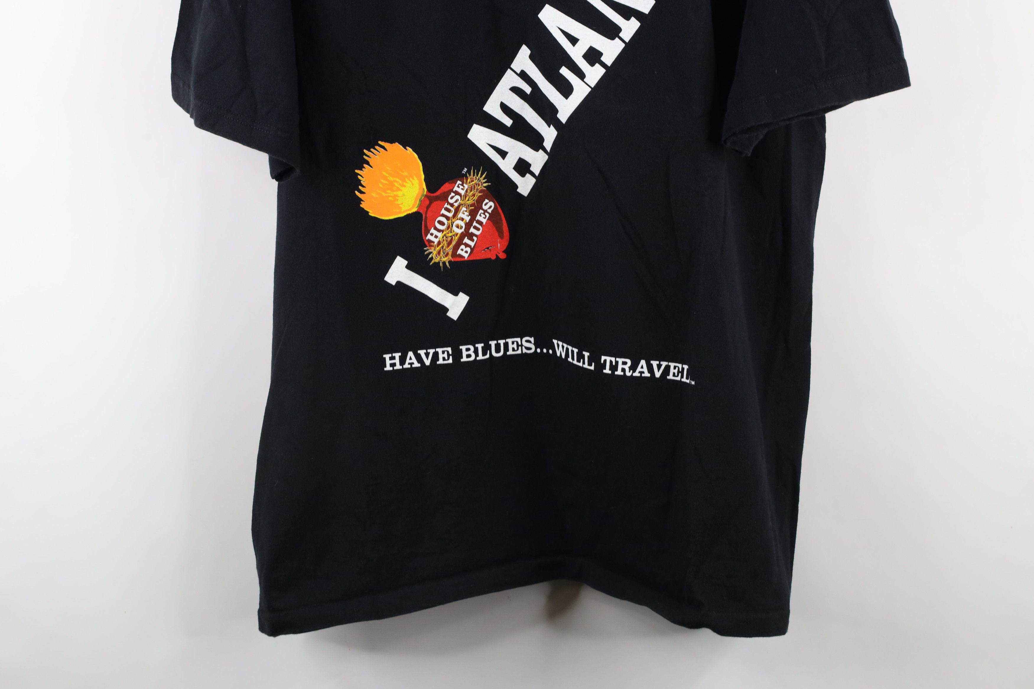 Vintage Vintage 90s Out House of Blues Atlanta T-Shirt Black USA Size US XL / EU 56 / 4 - 3 Thumbnail