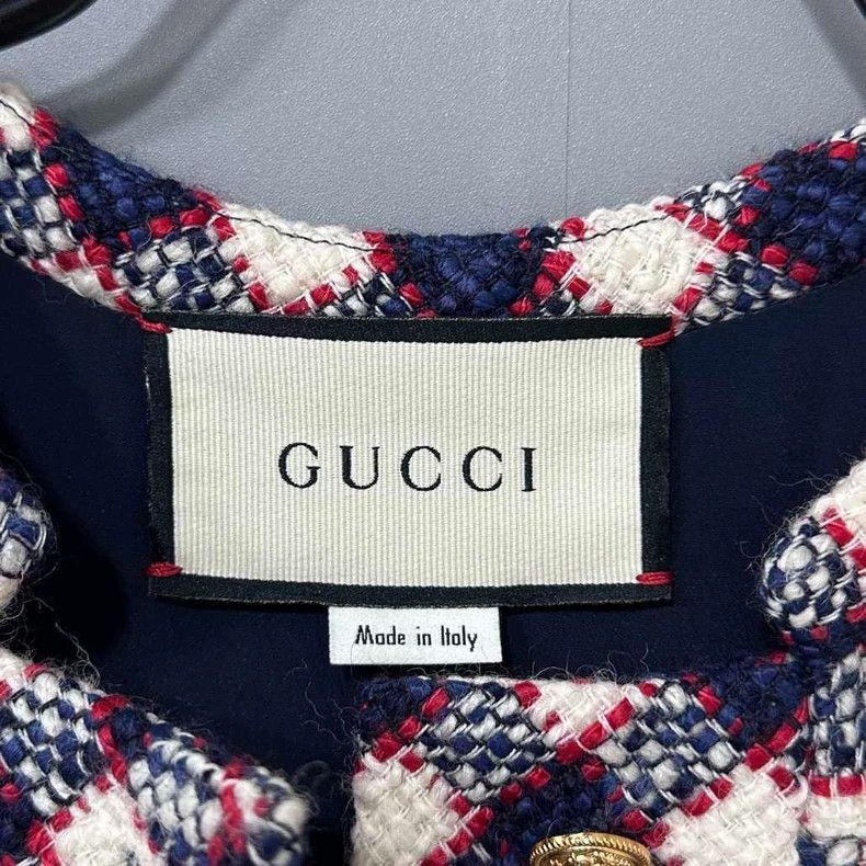 Gucci Sleeveless Gucci Woven Check Dress-2505 Size L / US 10 / IT 46 - 5 Thumbnail
