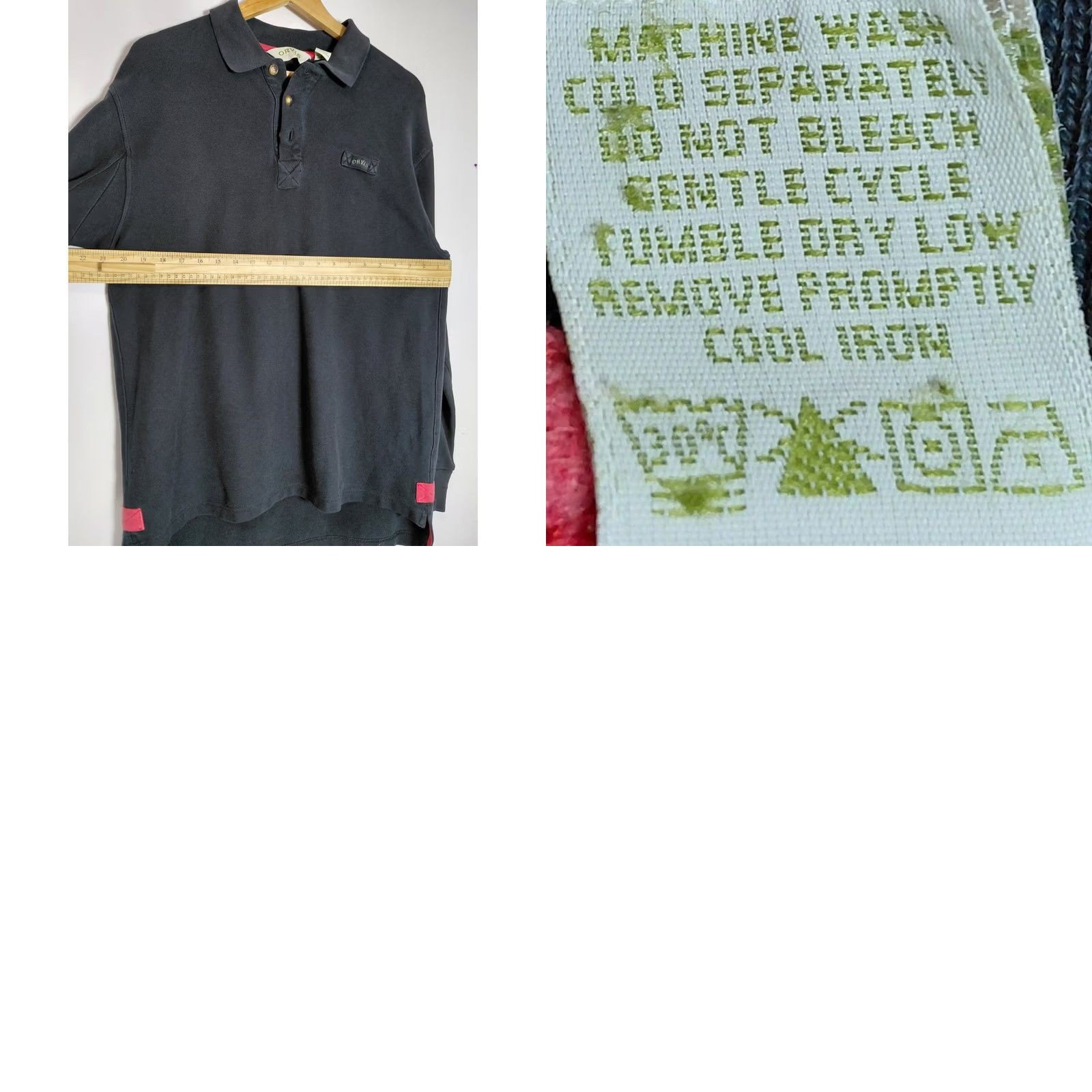Orvis Orvis Polo Shirt Long Sleeve 100% Cotton Knit Black Solid M Mens Size US M / EU 48-50 / 2 - 8 Thumbnail