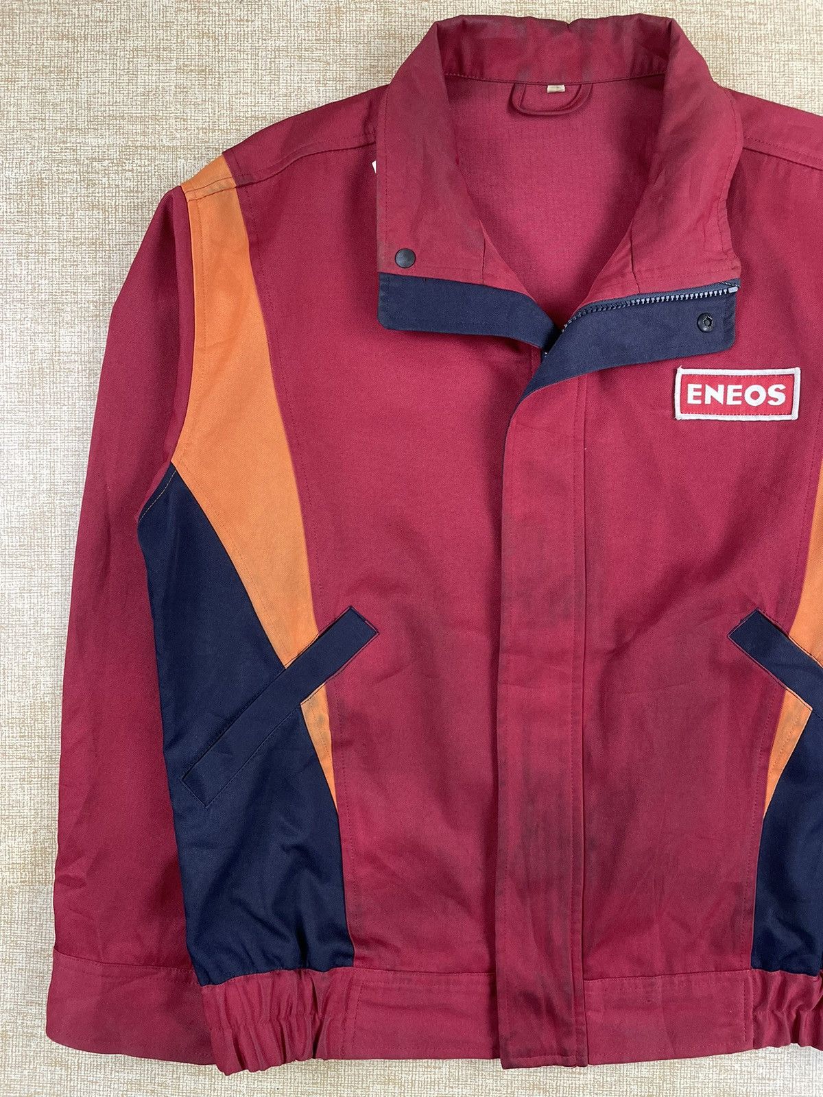 Japanese Brand × Vintage VTG ENEOS SPELLOUT X INITIAL-D RED JACKET STREET FASHION Size US L / EU 52-54 / 3 - 4 Thumbnail