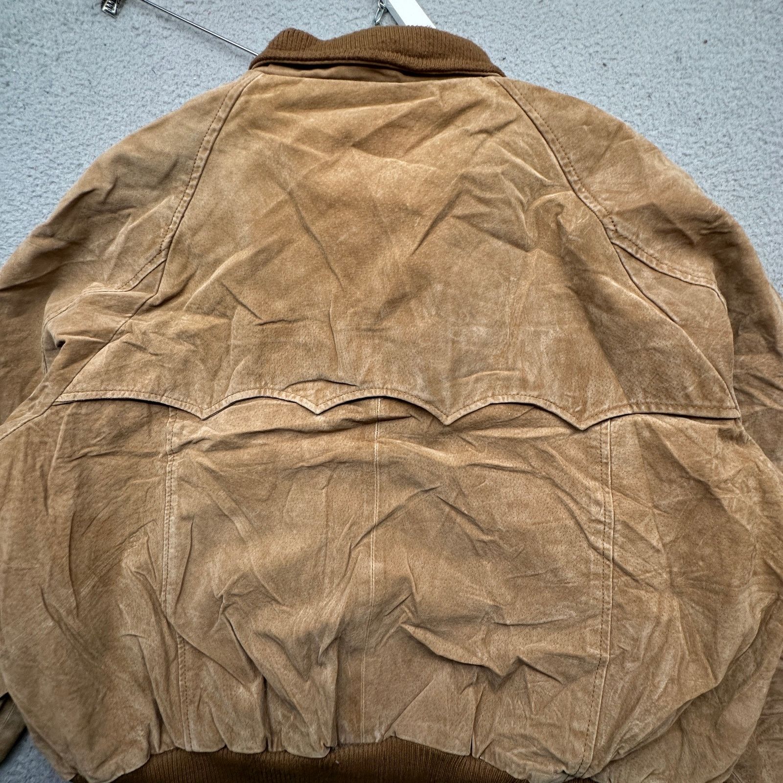 Orvis Orvis Suede Bomber Western Plaid Cotton Lined Jacket Large Size US L / EU 52-54 / 3 - 12 Thumbnail