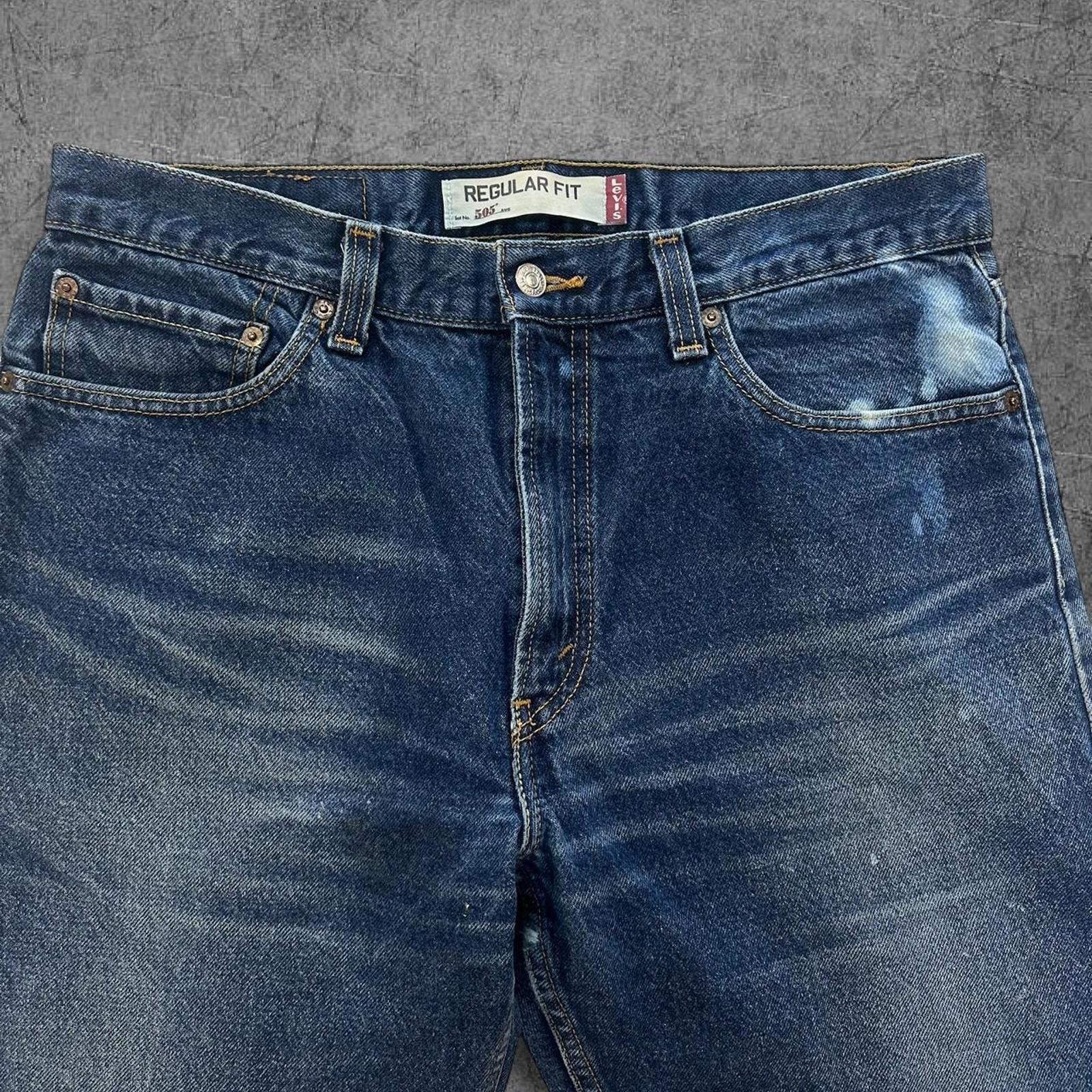 Levi's Y2K Faded Dark Wash Levi 505 Jeans Size US 34 / EU 50 - 5 Thumbnail