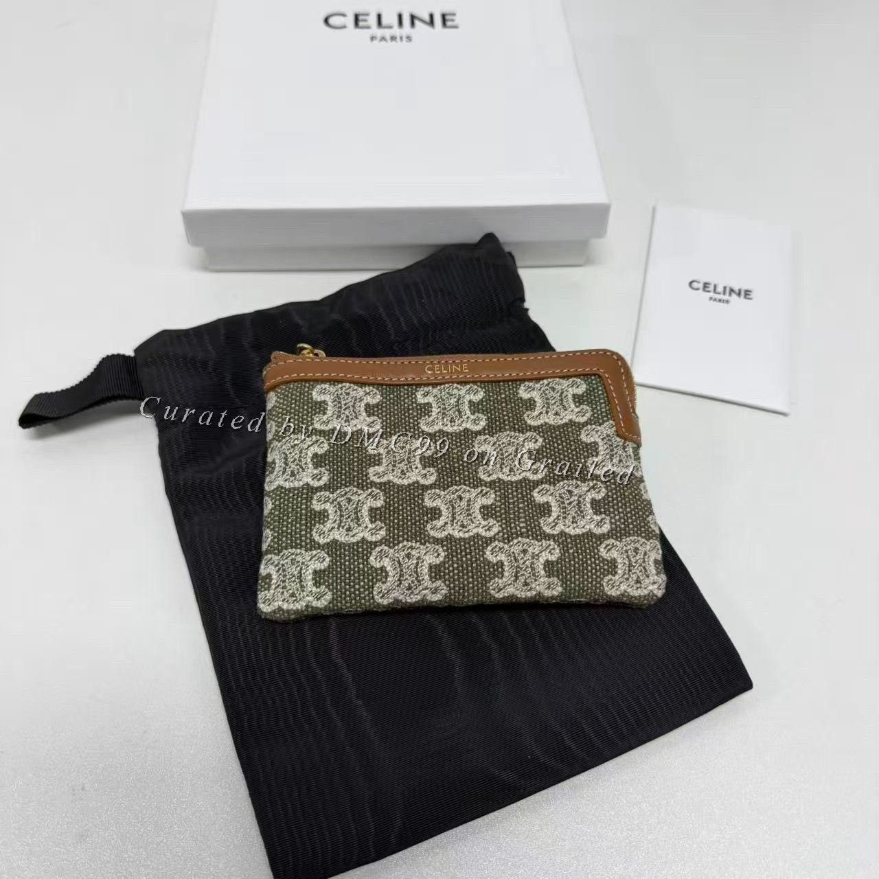 Celine CELINE Triomphe Monogram Coin Purse Size ONE SIZE - 1 Thumbnail