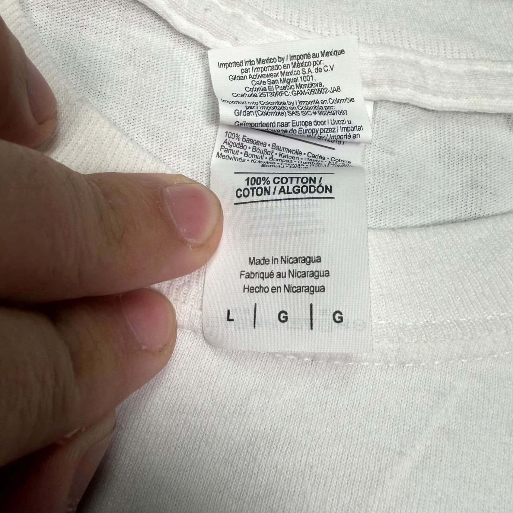 Gildan Haim Right Now Shirt Mens Large White Long Sleeve Band Graphic Tee Gildan Size US L / EU 52-54 / 3 - 2 Thumbnail