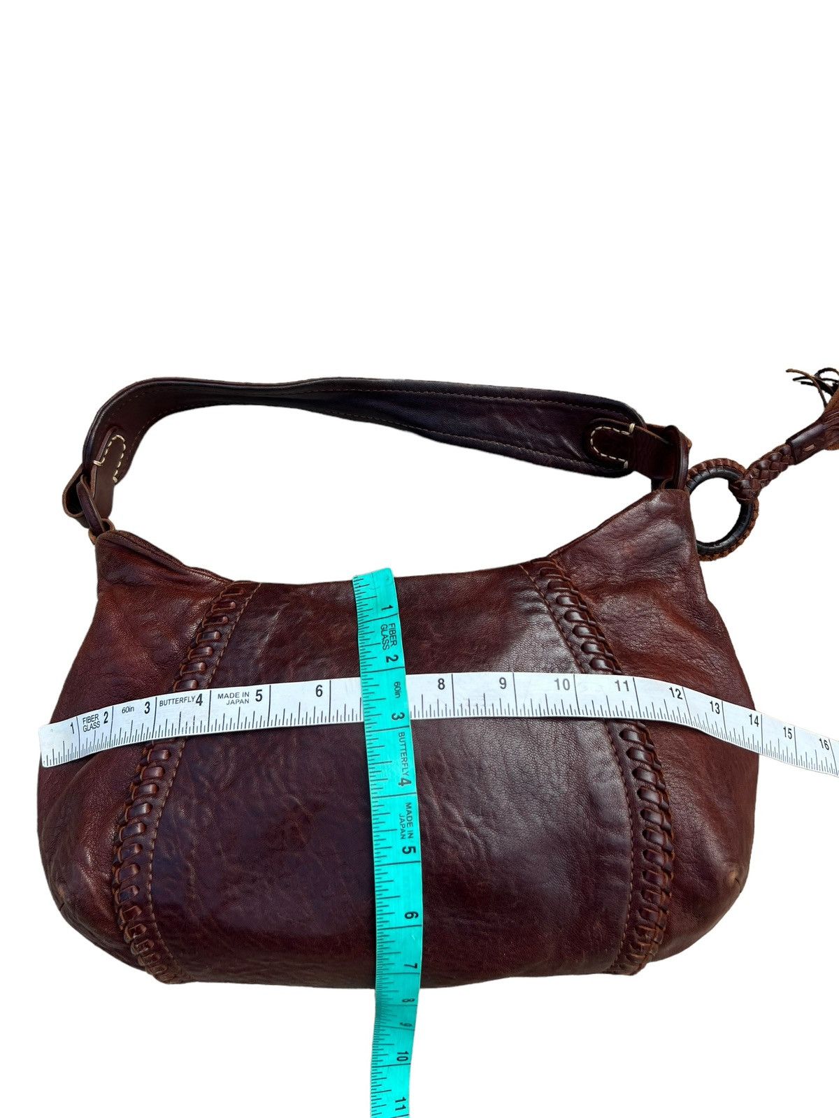 Leather genten Japan Patina Leather Mini Hobo Bag Size ONE SIZE - 18 Thumbnail