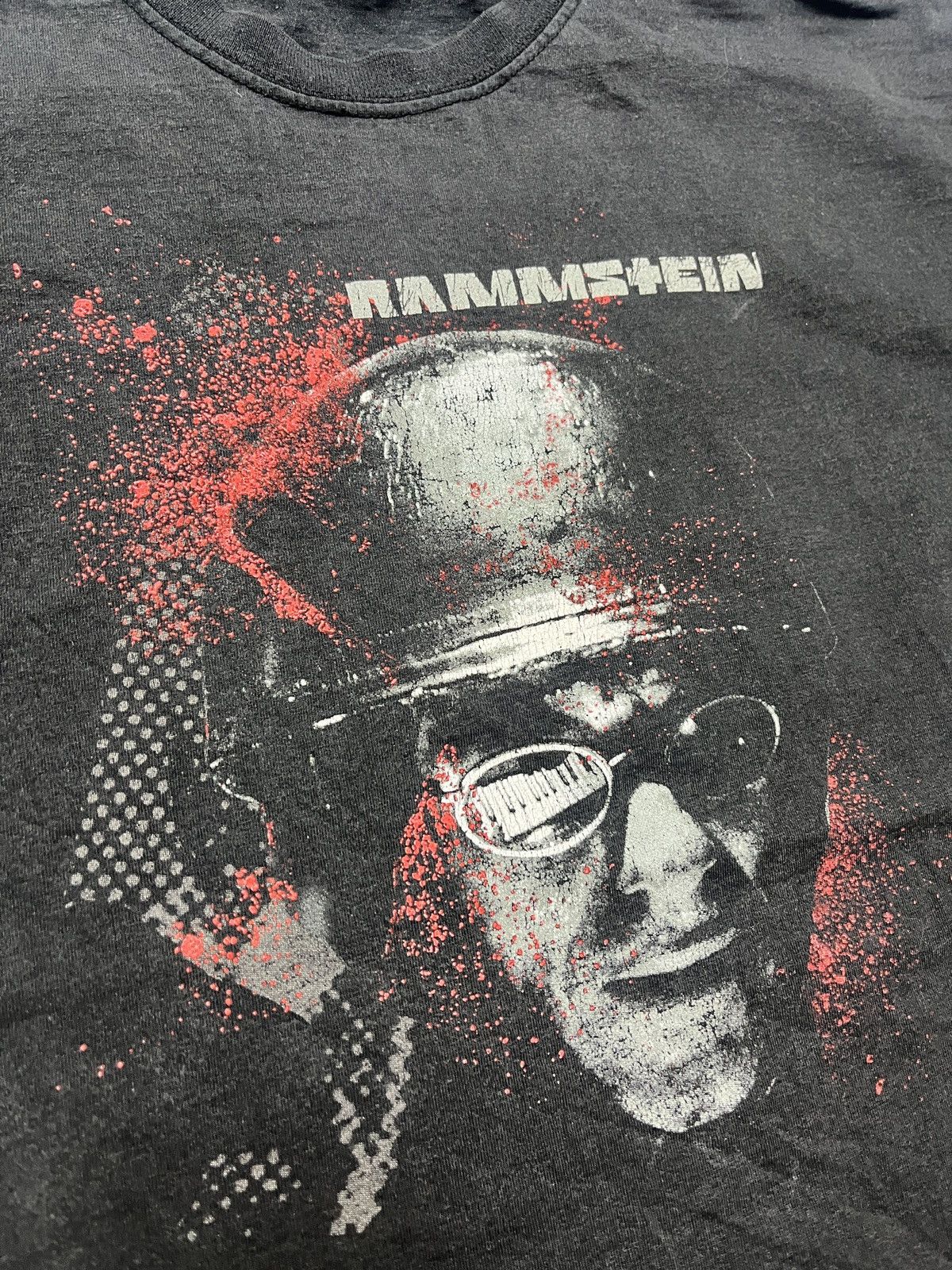 Band Tees × Vintage Vintage 00’s Rammstein Big Graphic Logo Helmet T-Shirt Rare Size US L / EU 52-54 / 3 - 6 Thumbnail