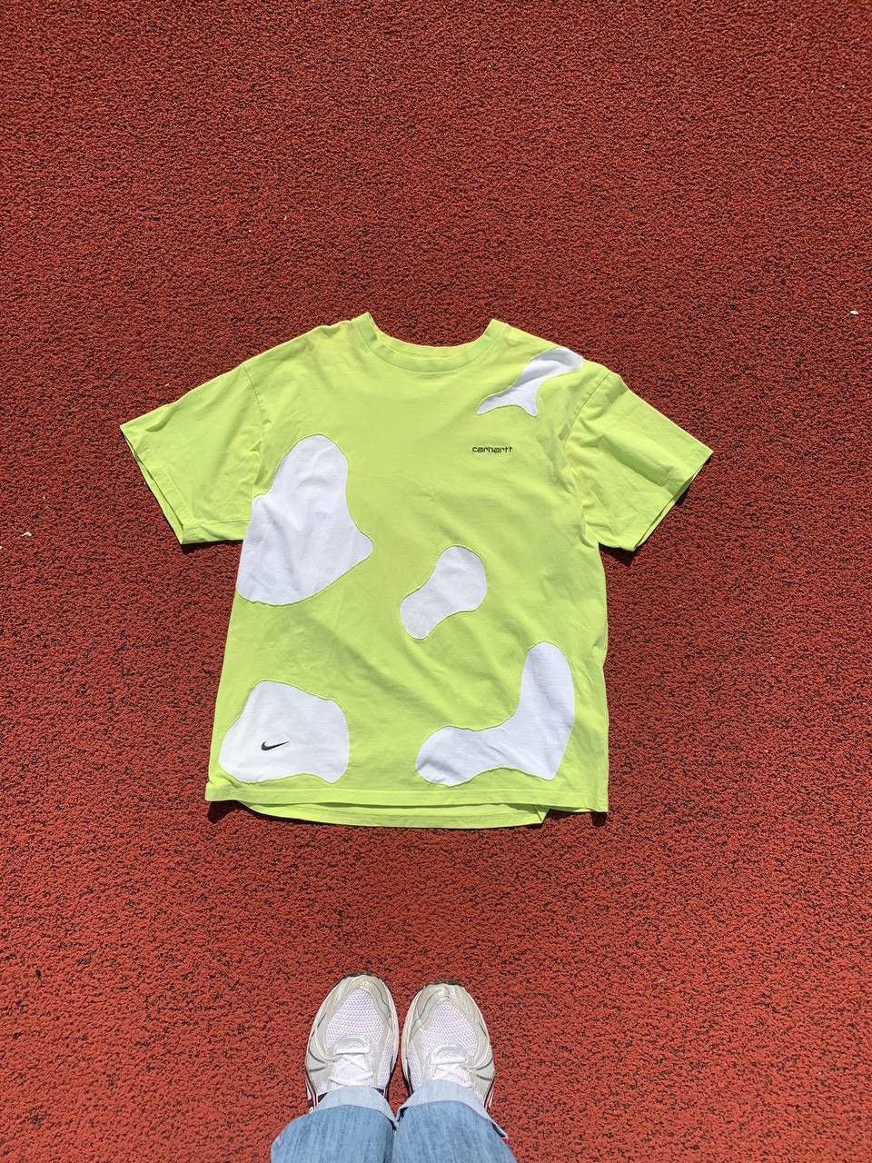 Carhartt × Handmade × Nike Carhartt x Nike handmade reworked custom t-shirt Size US L / EU 52-54 / 3 - 1 Thumbnail