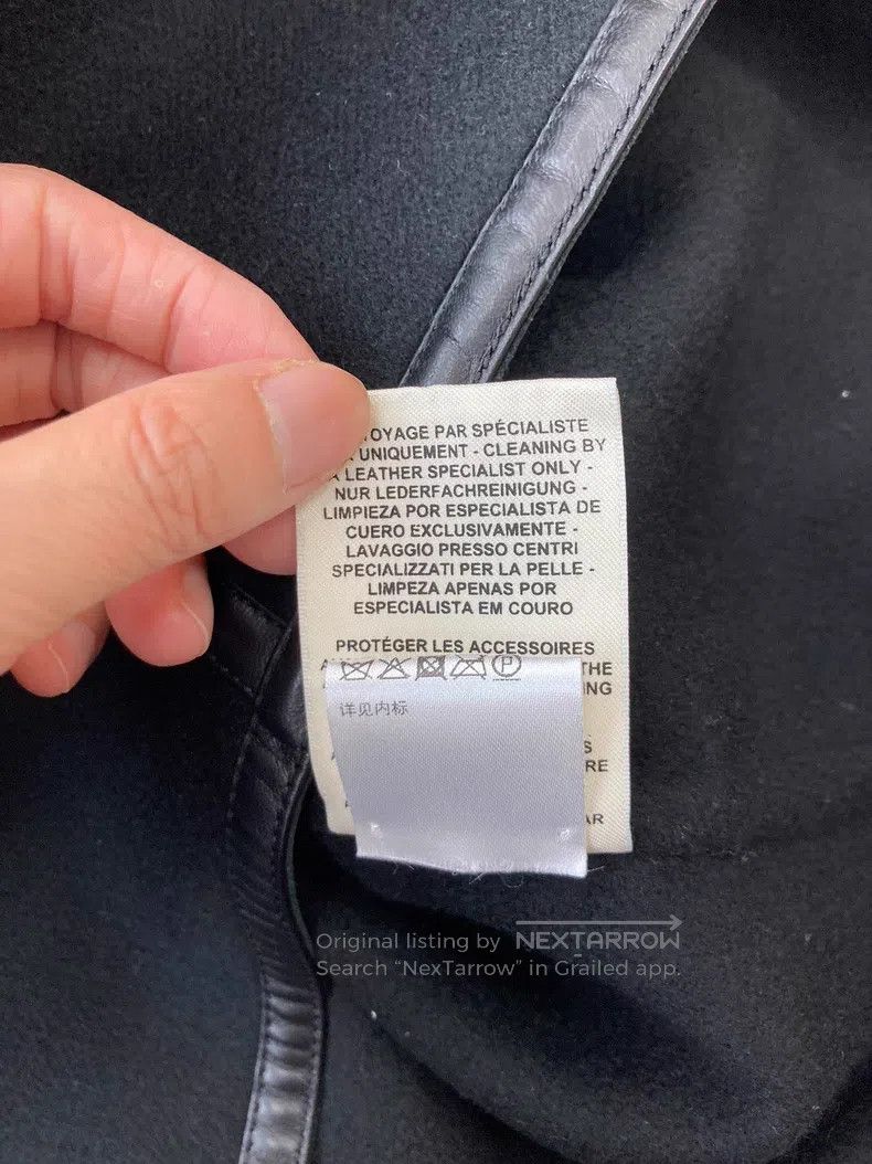 Hermes Hermes Black Cashmere and Leather Crop Jacket Size M / US 6-8 / IT 42-44 - 8 Thumbnail