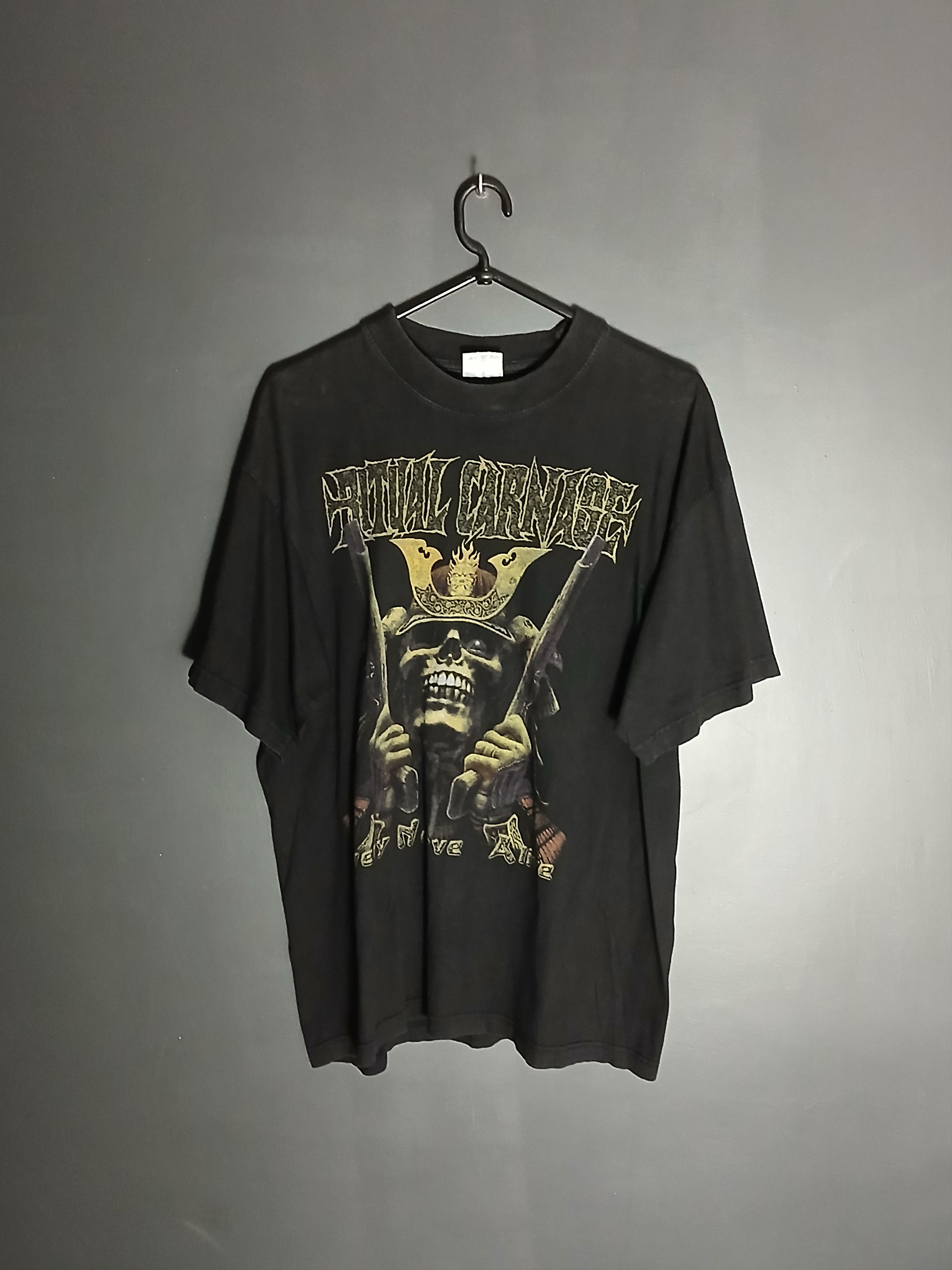 Band Tees × Vintage Vintage Ritual Carnage Every Nerve Alive T-Shirt Size US XL / EU 56 / 4 - 1 Thumbnail