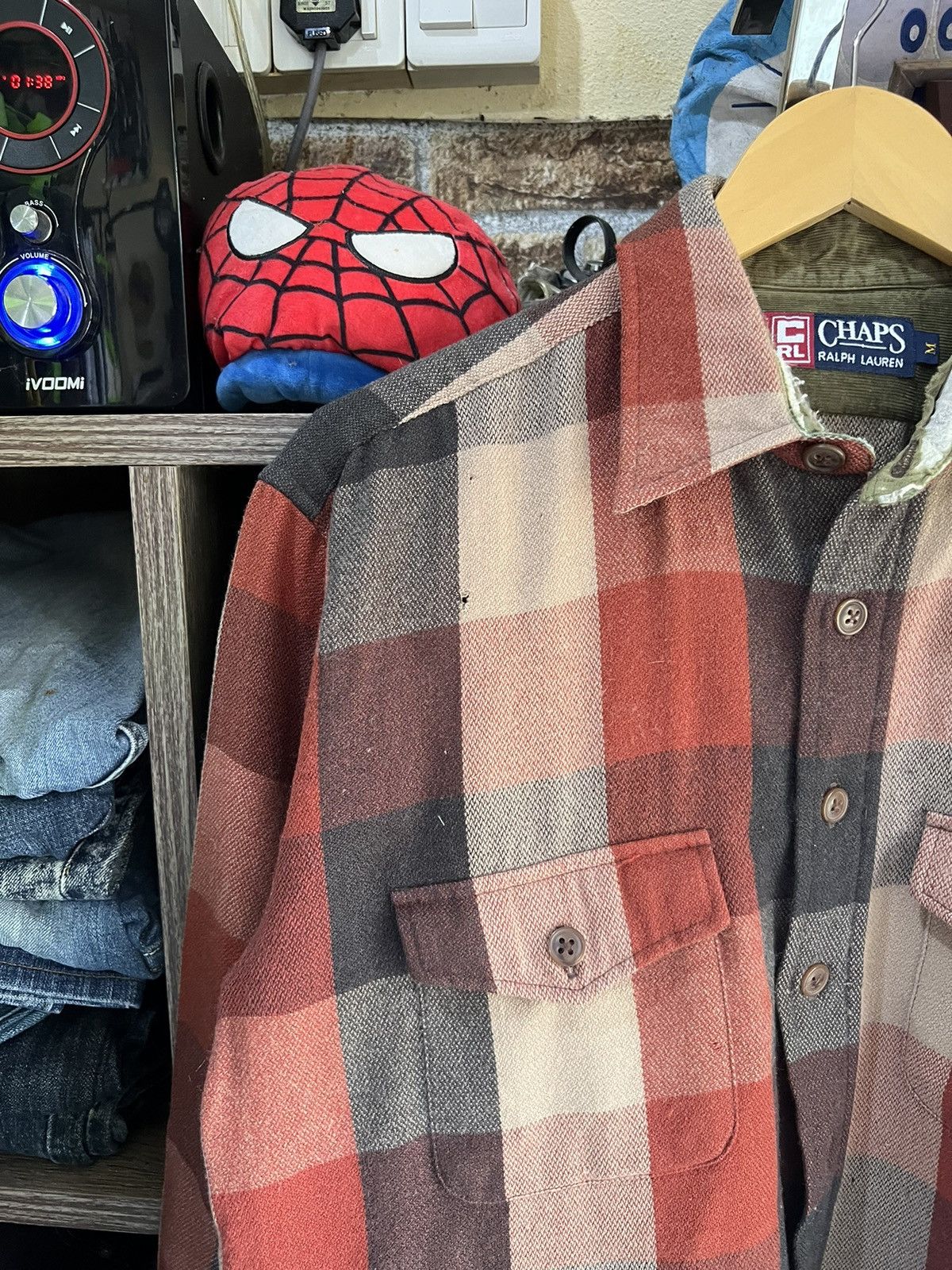 Chaps Ralph Lauren 🔥Vintage Distressed Chaps Ralph Lauren Flannel Size US M / EU 48-50 / 2 - 4 Thumbnail