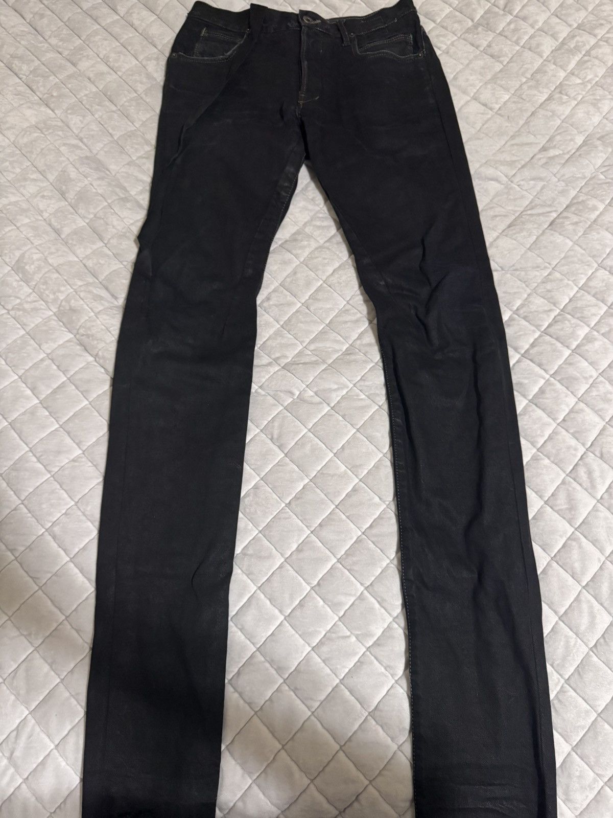 Pre-owned Rick Owens Olimar & Mirta Detroit Denim In Black