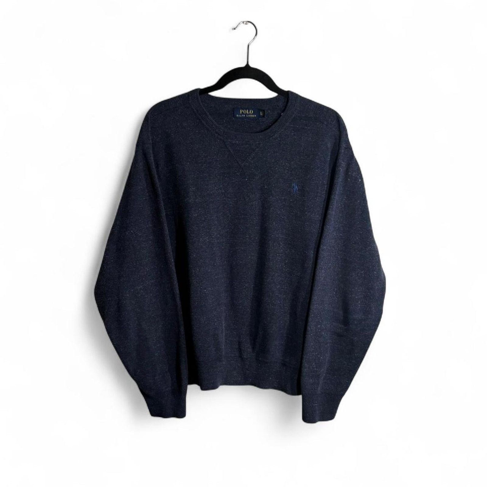 Polo Ralph Lauren Polo ralph lauren navy blue vintage crewneck sweater XL Size US XL / EU 56 / 4 - 1 Thumbnail