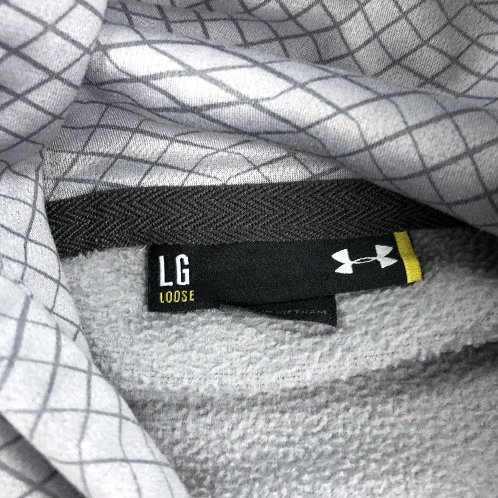 Under Armour Under Armour Hoodie Shirt Men L Gray Red Fleece Drawstring Logo Graphic Print College University Size US L / EU 52-54 / 3 - 4 Thumbnail