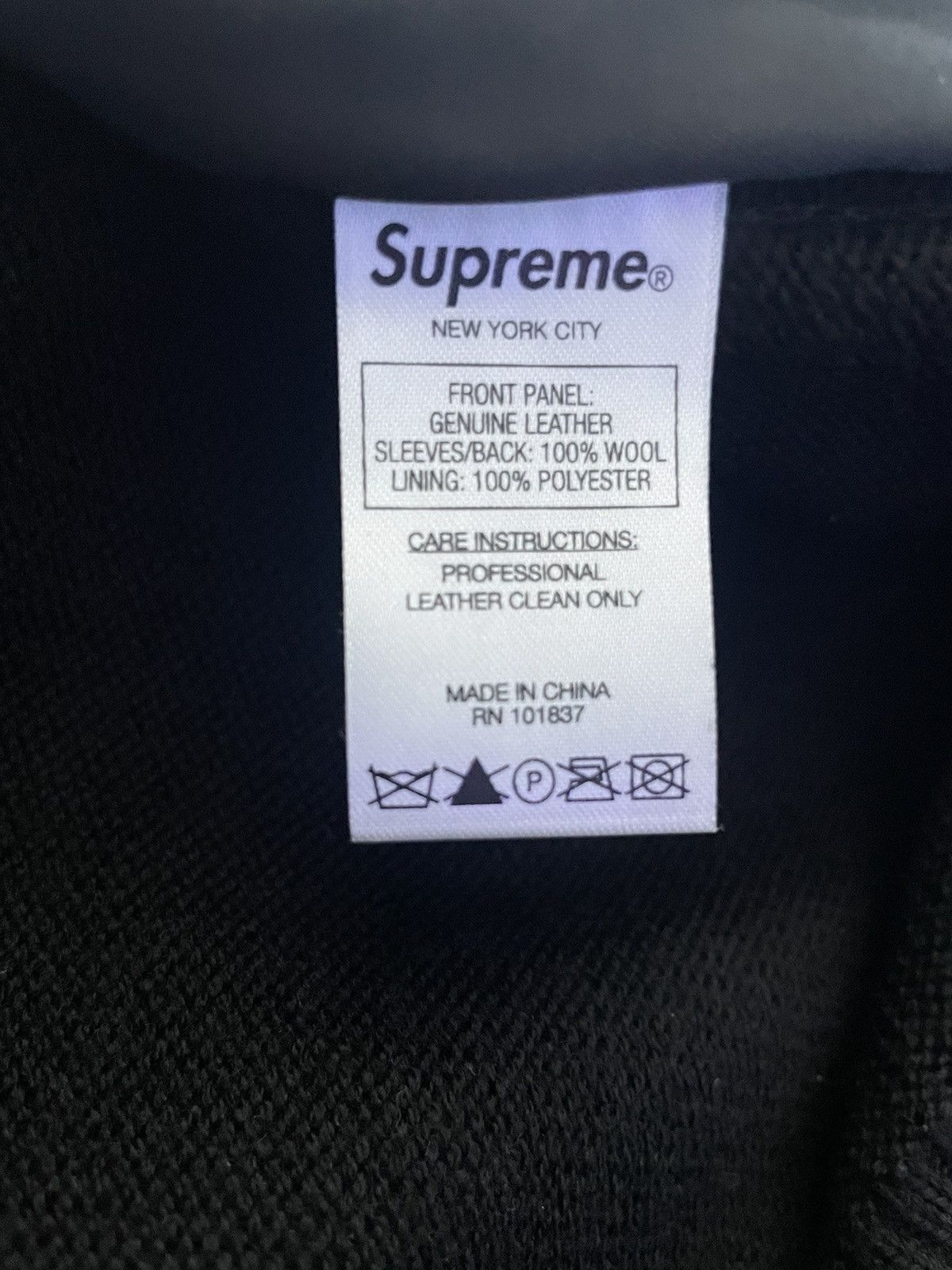 Designer × Supreme Supreme Leather Front Jacket Size US M / EU 48-50 / 2 - 4 Thumbnail