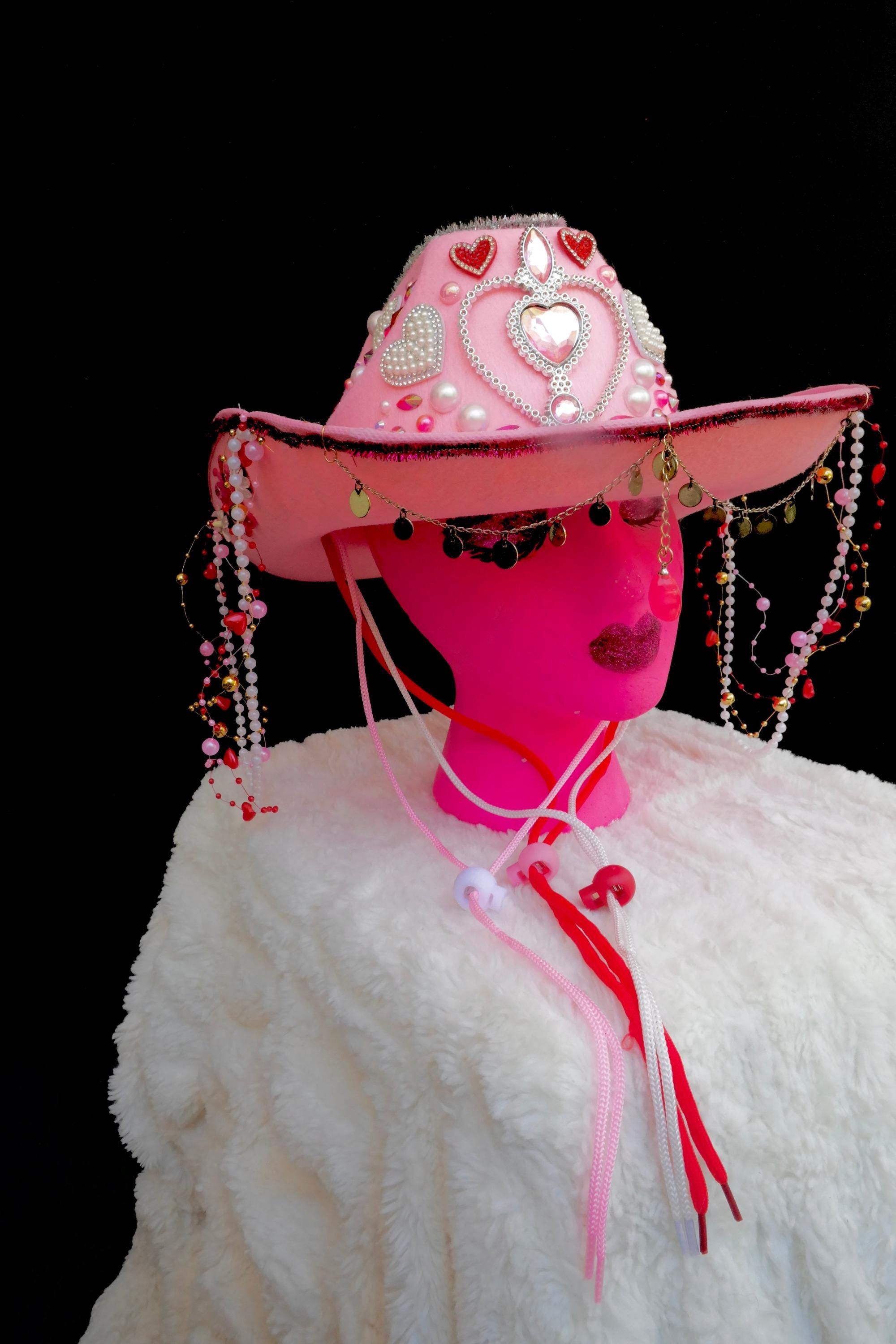 Handmade Princess in Pink Cowgirl Hat Size ONE SIZE - 4 Thumbnail