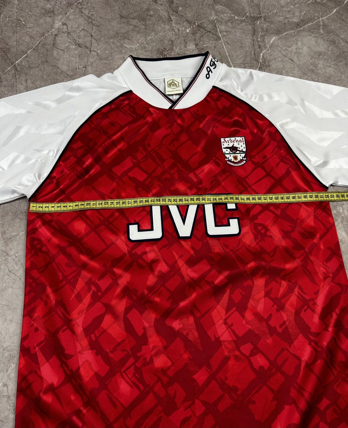 Vintage ARSENAL LONDON 1990 1992 FOOTBALL SOCCER JERSEY SCORE DRAW Size US M / EU 48-50 / 2 - 8 Thumbnail