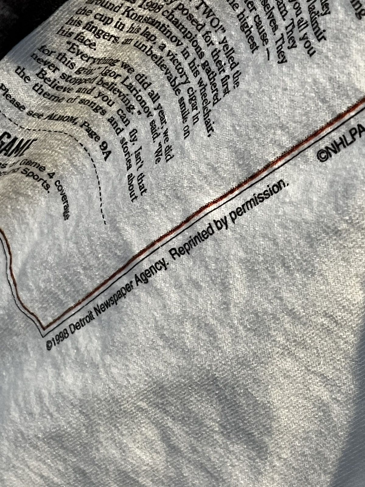 Tultex × Vintage 90s Hockey Tee Size US M / EU 48-50 / 2 - 4 Thumbnail