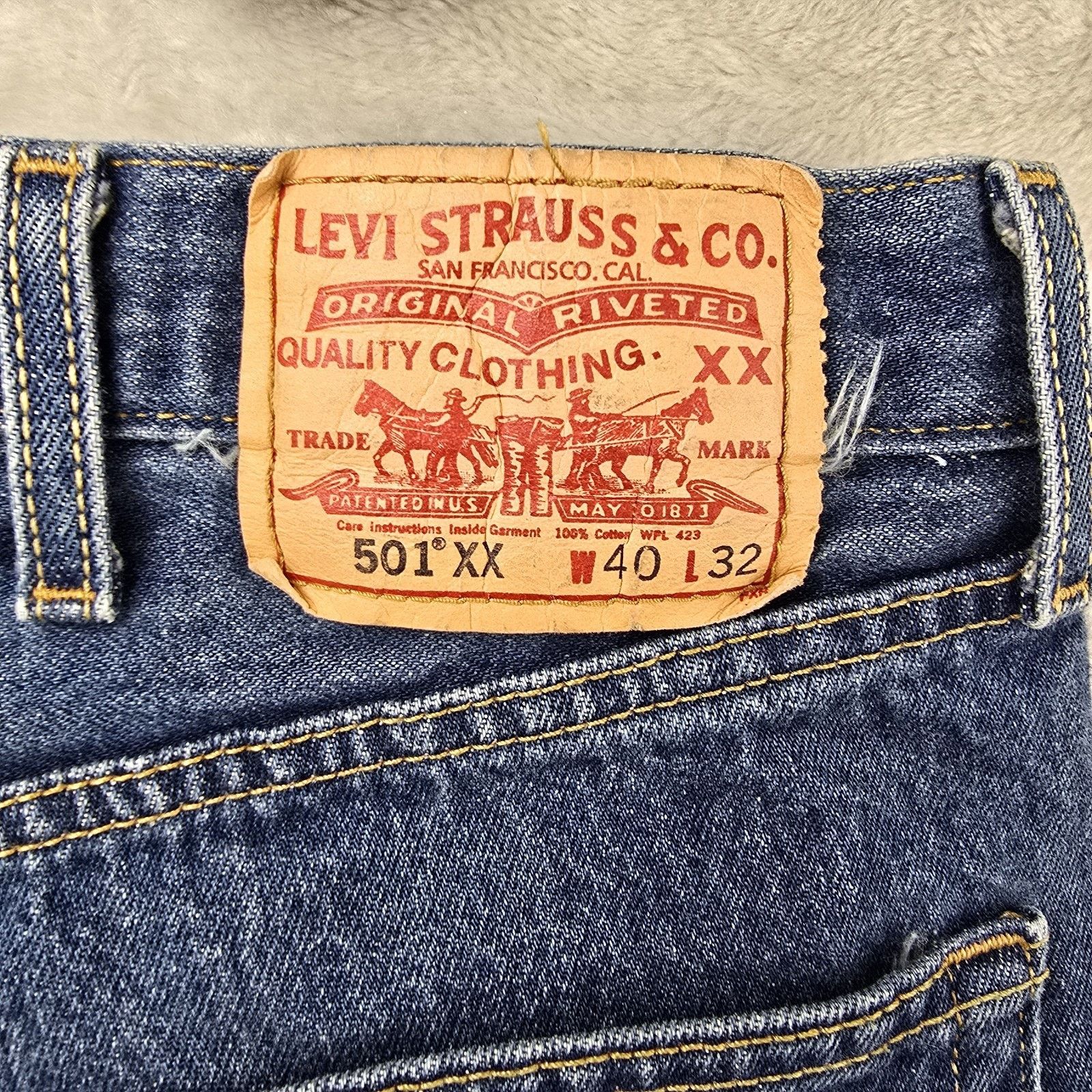 Levi's Vintage Levis Jeans Mens 40x32 (Fits 38x28) Denim 501 Y2K Size US 38 / EU 54 - 10 Thumbnail