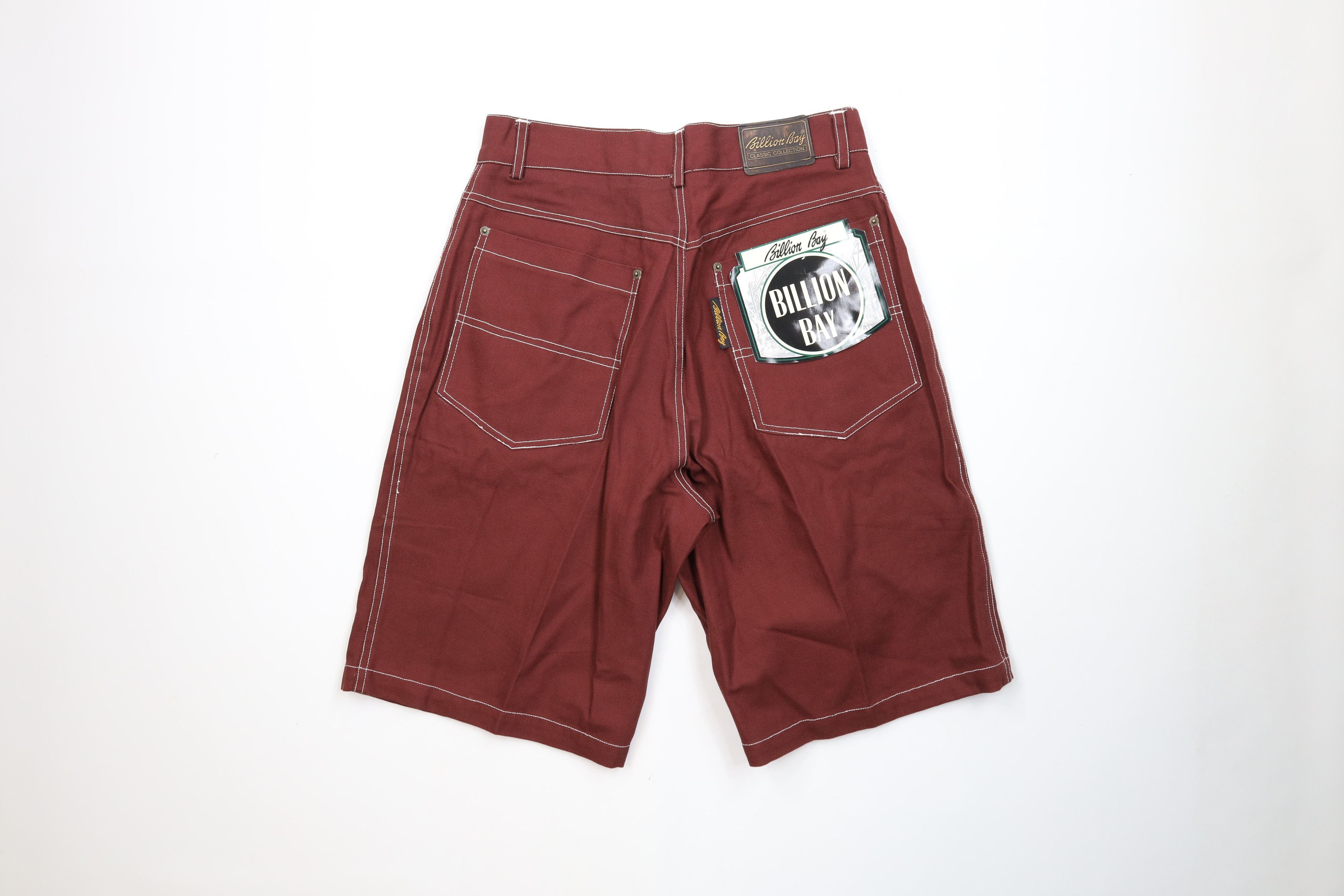 Vintage Deadstock Vintage 90s Streetwear Canvas Shorts Red Cotton Size US 32 / EU 48 - 9 Thumbnail