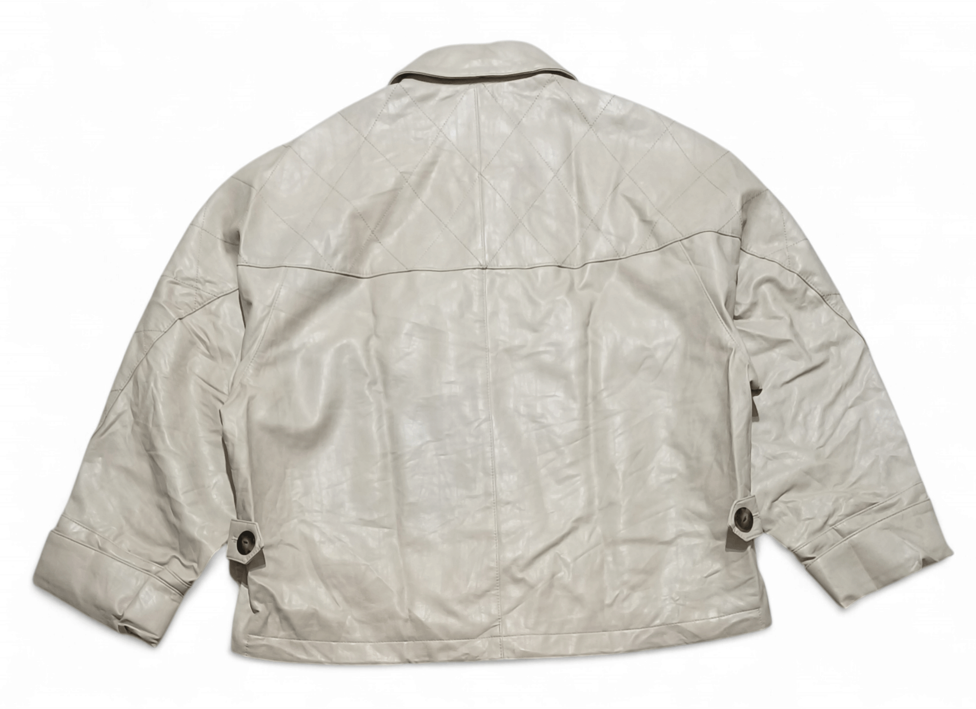 Designer × Vintage Voice of Voices VOV Women's Faux Leather Jacket Size M / US 6-8 / IT 42-44 - 4 Thumbnail