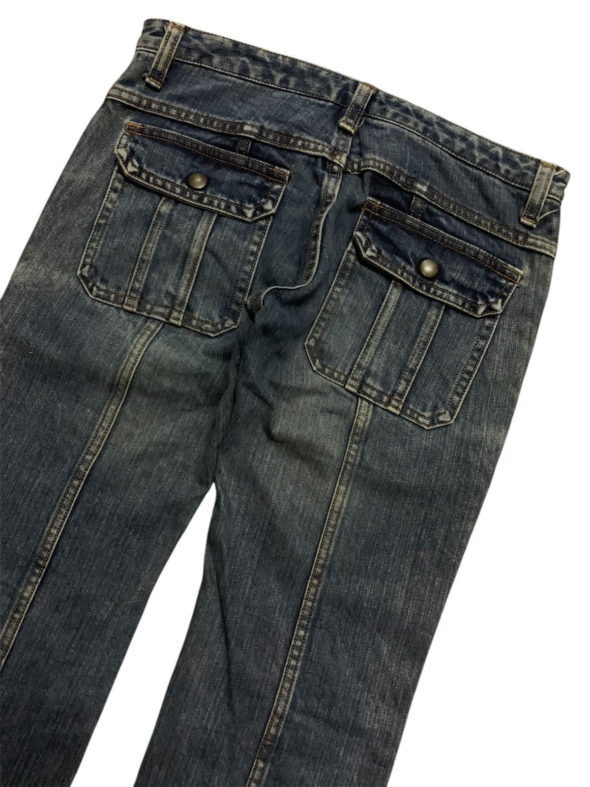 Le Grande Bleu (L.G.B.) Japan Designer Flare Edge On All Bush Pant Size 28" / US 6 / IT 42 - 4 Thumbnail