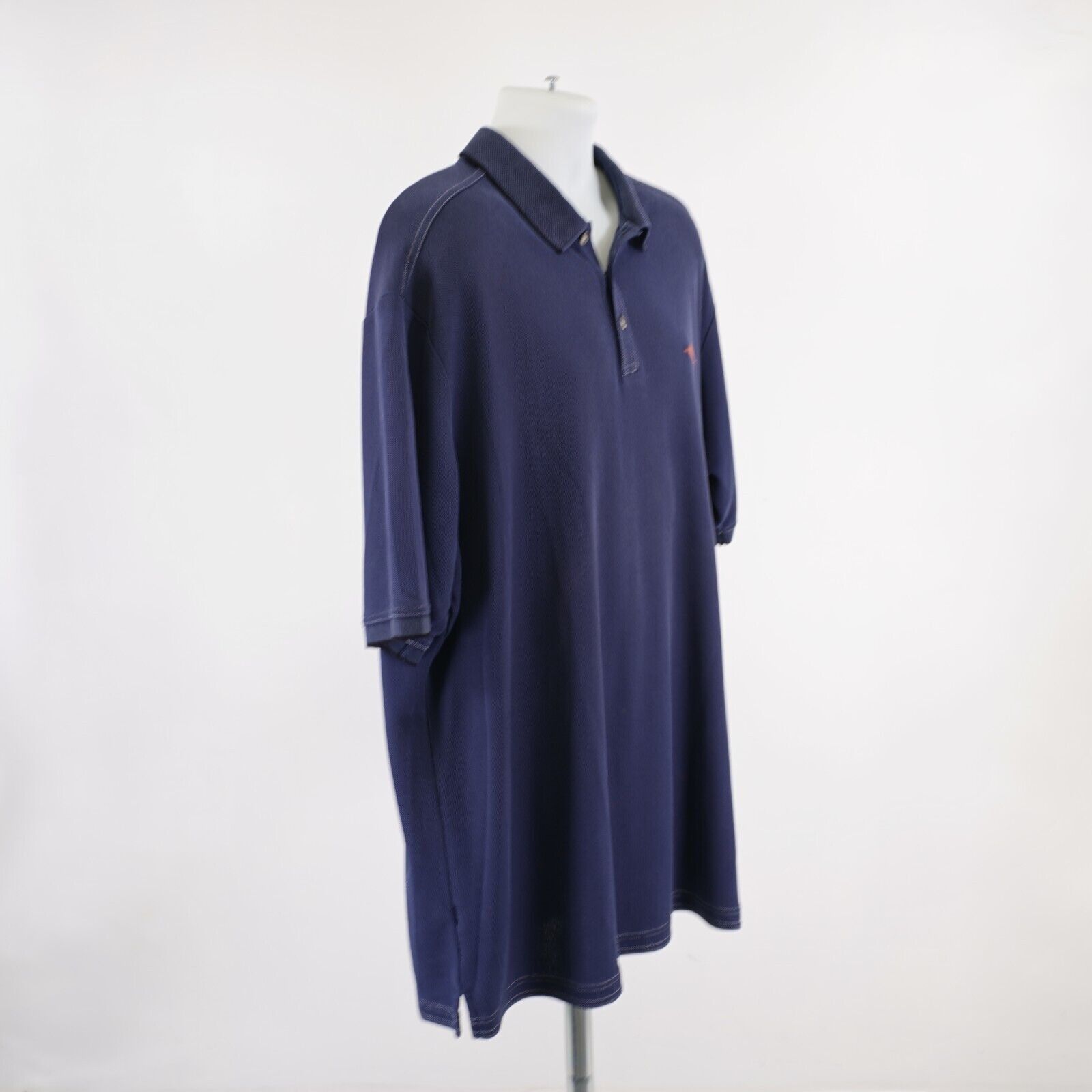 Tommy Bahama Tommy Bahama 2XL Blue Knit Supima Cotton Polo Shirt Short Sl Size US XXL / EU 58 / 5 - 8 Thumbnail