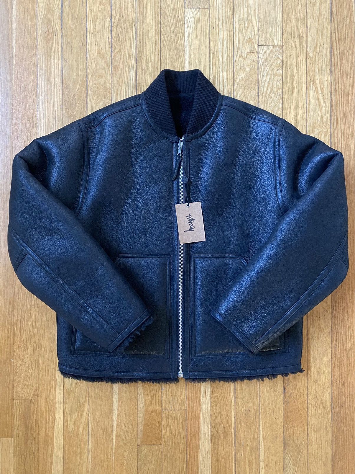 Stussy Stussy Shearling Reversible Bomber Jacket | Grailed