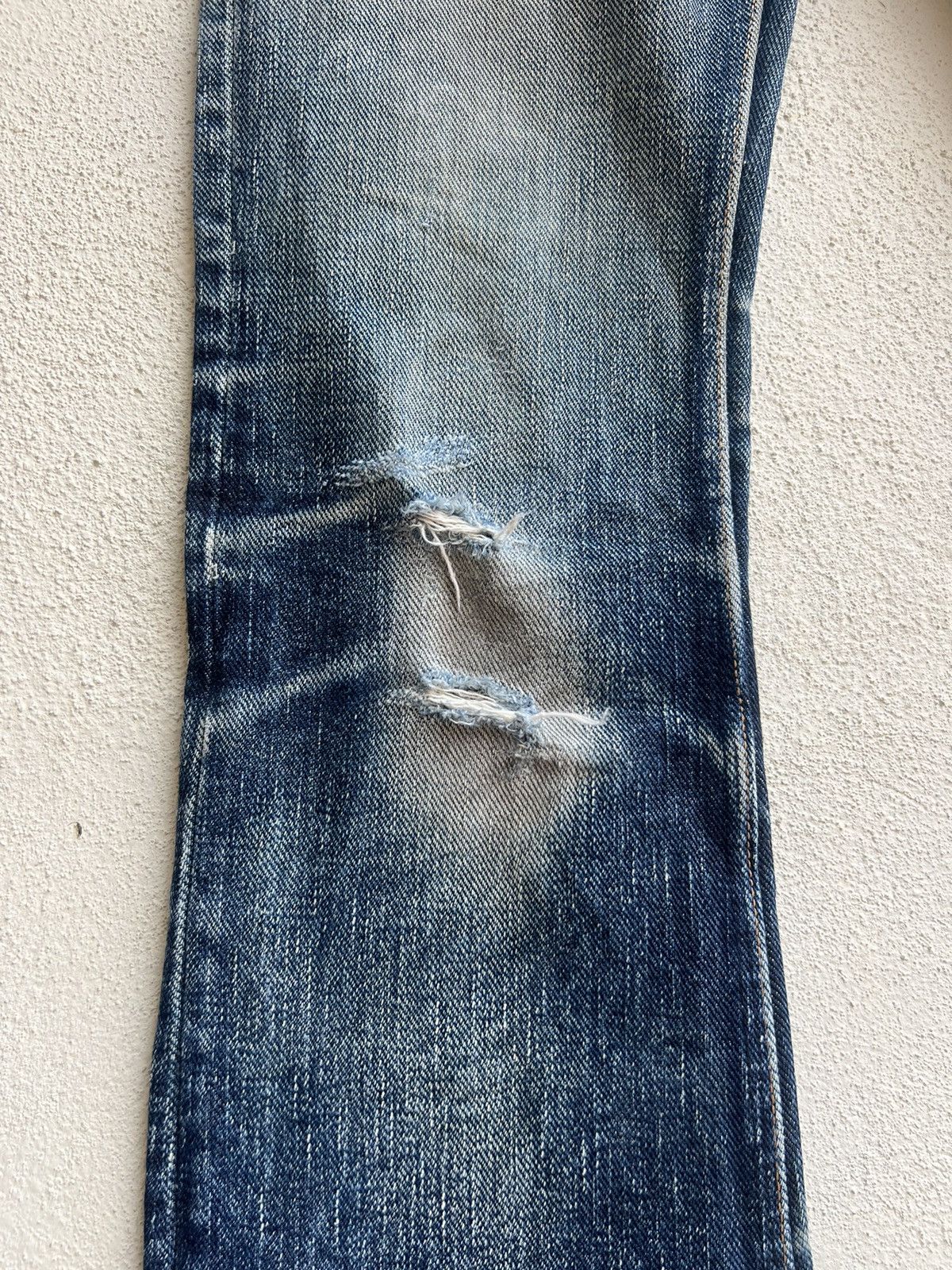 Freewheelers Trashed West Ride Japan Thick Denim Bootcut Jeans Size US 28 / EU 44 - 8 Thumbnail