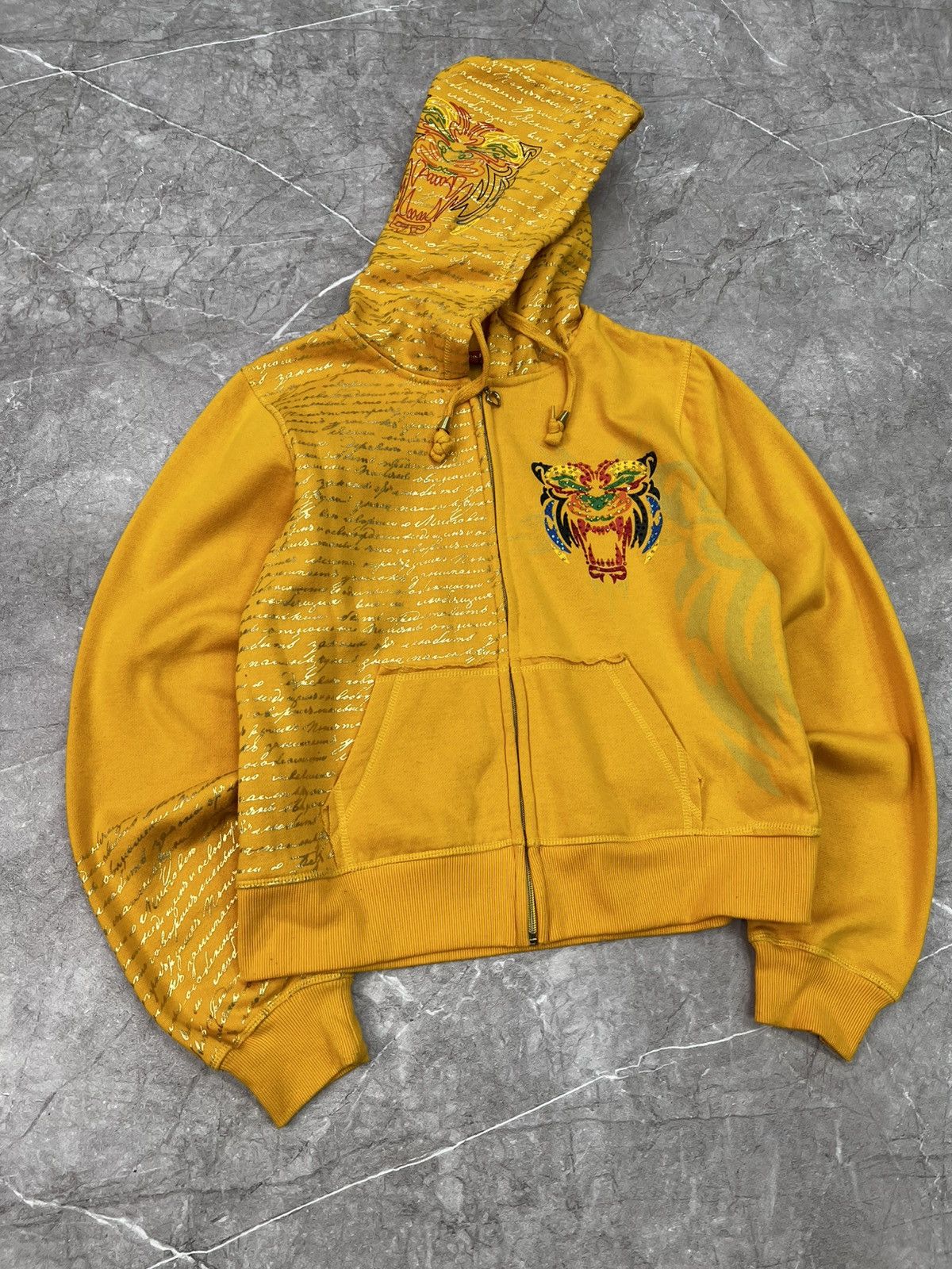 Affliction × If Six Was Nine Vintage Y2K Affliction Hoodie Skull Grunge Cybergoth Biker Size US M / EU 48-50 / 2 - 1 Thumbnail
