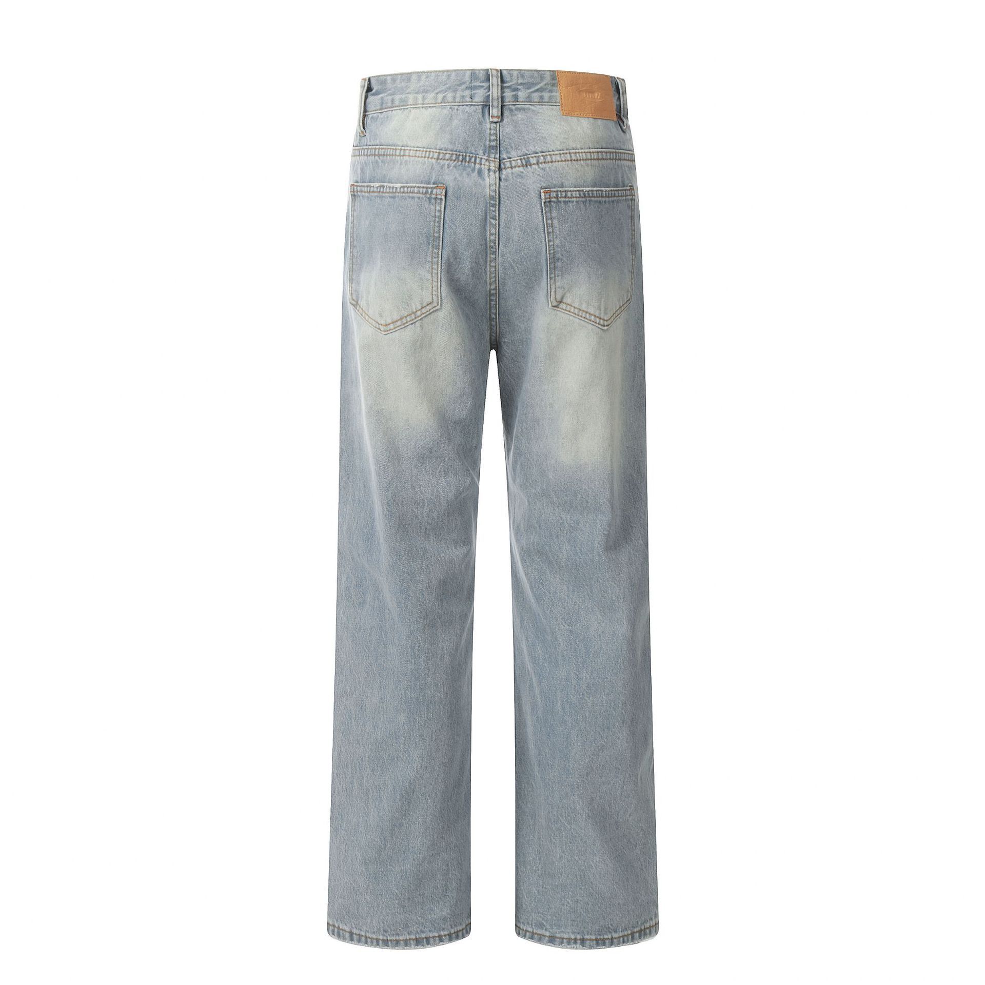 Japanese Brand × Vintage American retro distressed light blue straight cleanfit jeans Size US 32 / EU 48 - 2 Thumbnail