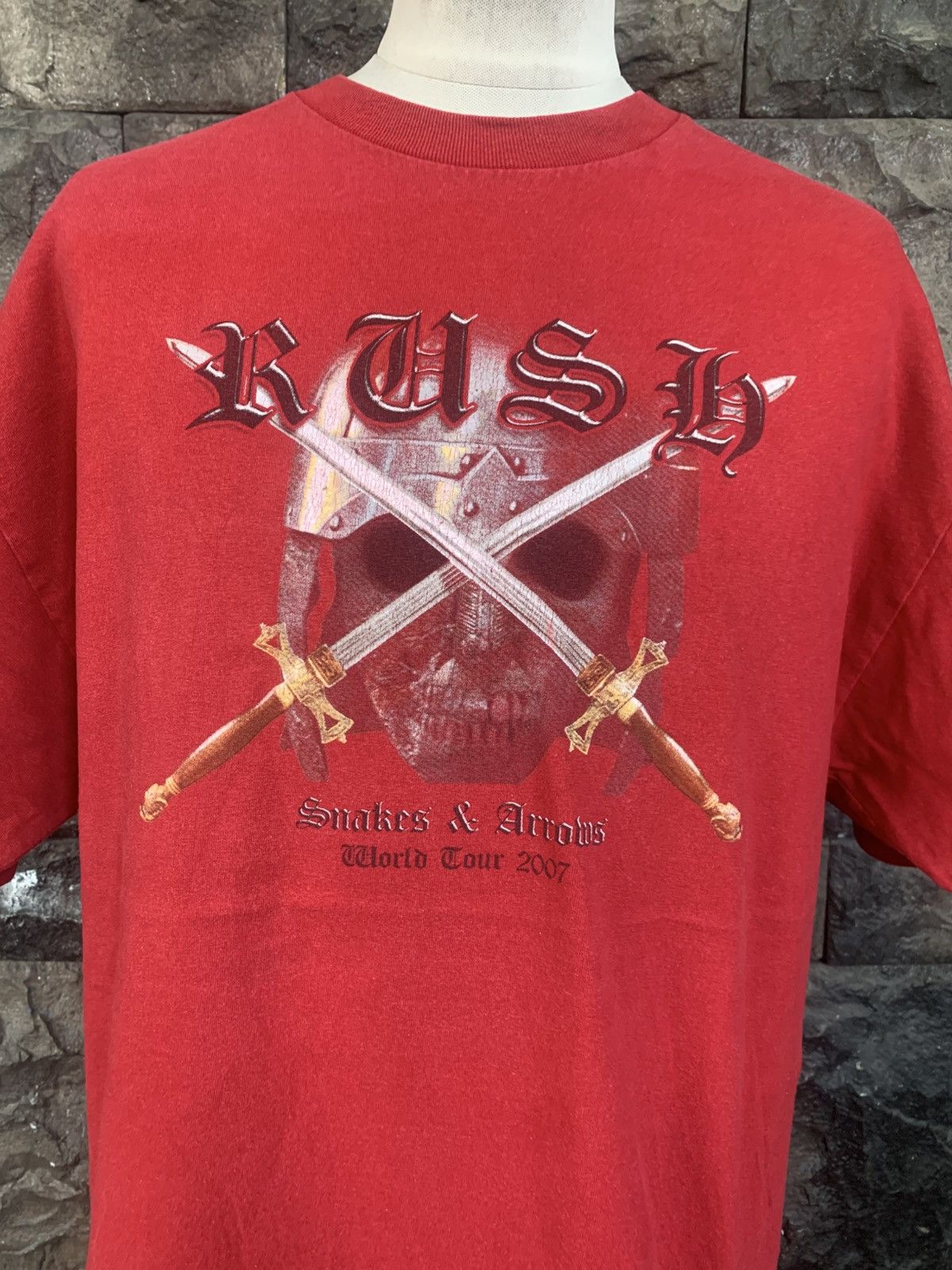 Band Tees Vintage 2007 Rush World Tour Rock Band T shirt Size US XL / EU 56 / 4 - 2 Thumbnail