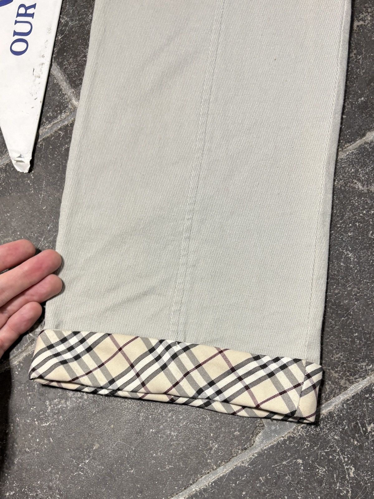 Burberry Y2K Burberry London Capris Lowrise Culotte Vintage Novacheck Size 31" - 3 Thumbnail