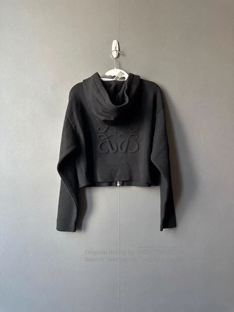 Loewe Loewe Back Embossed Logo Wool Hooded Jacket Size S / US 4 / IT 40 - 1 Thumbnail