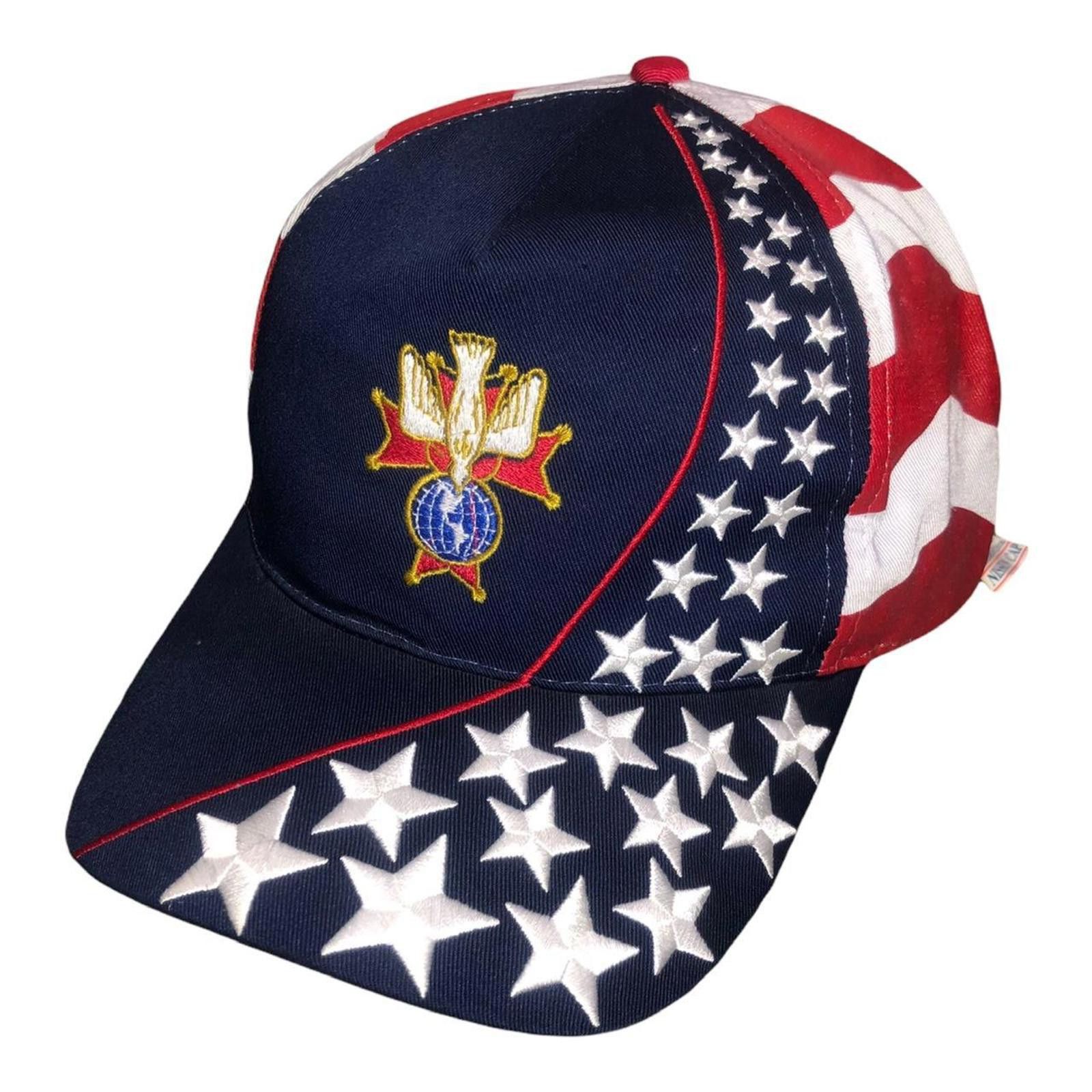 Designer Vintage KNIGHTS of COLUMBUS K of C 4th DEGREE DOVE CROSS Hat Size ONE SIZE - 1 Thumbnail