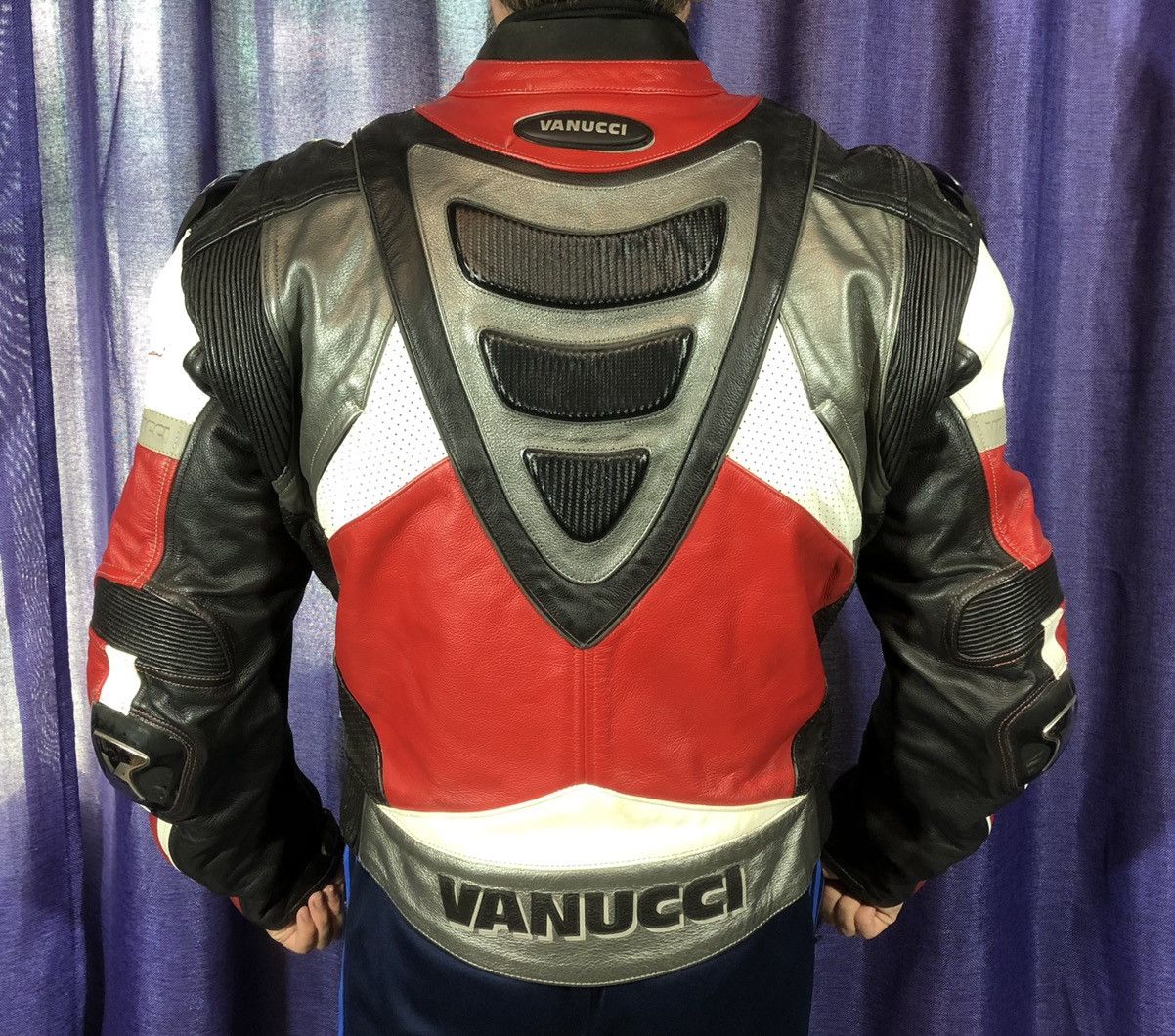 Dainese × Honda × Yamaha Vanucci Moto Motorcycle Leather Jacket Racing Size US M / EU 48-50 / 2 - 4 Thumbnail