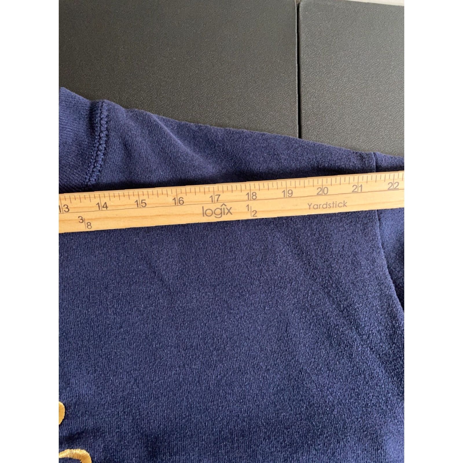 Lee VINTAGE Lee Sweatshirt Christmas Tree Embroidered Large Blue Pullover Mock Neck 90s Holiday Womens Size L / US 10 / IT 46 - 7 Thumbnail