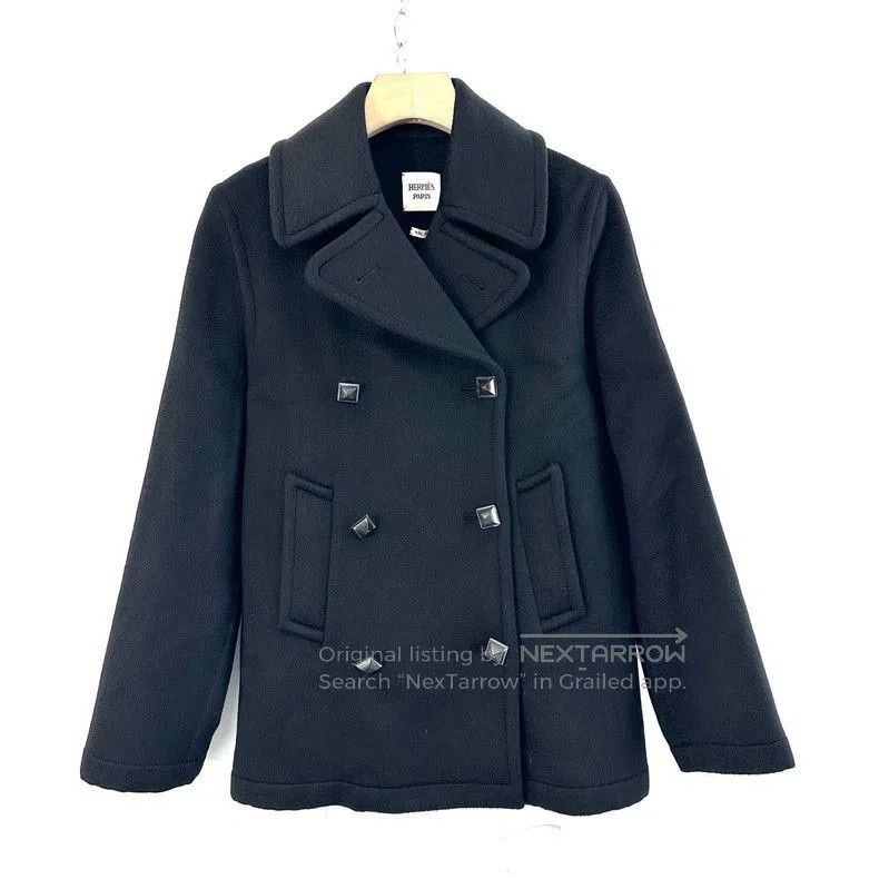 Hermes Hermes Women's Black Short Wool Coat. Size US S / EU 44-46 / 1 - 1 Thumbnail