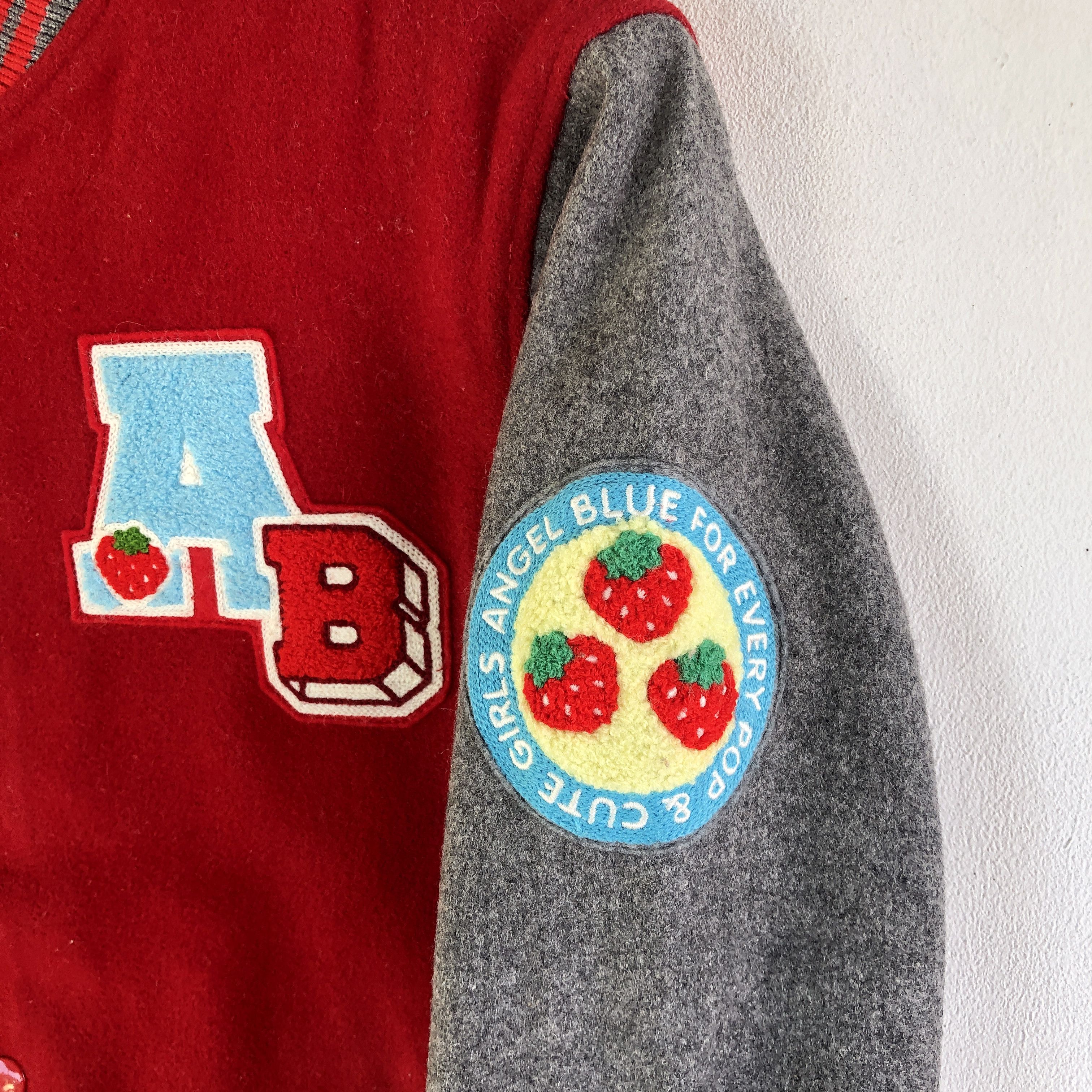 Japanese Brand × Vintage Vintage Angel Blue Letterman Patches Varsity Wool Jacket Size XS / US 0-2 / IT 36-38 - 7 Thumbnail
