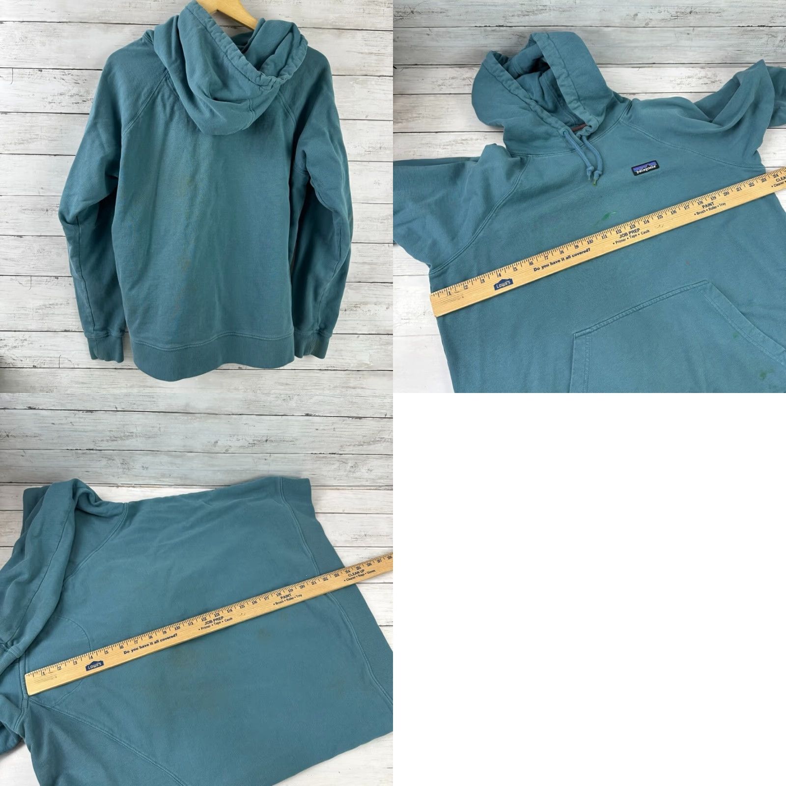 Patagonia Patagonia Men's Hoodie Teal blue/green Size XL Sweatshirt Hooded Logo Pockets Hooded Classic Outdoor Sports Pullover Size US XL / EU 56 / 4 - 8 Thumbnail