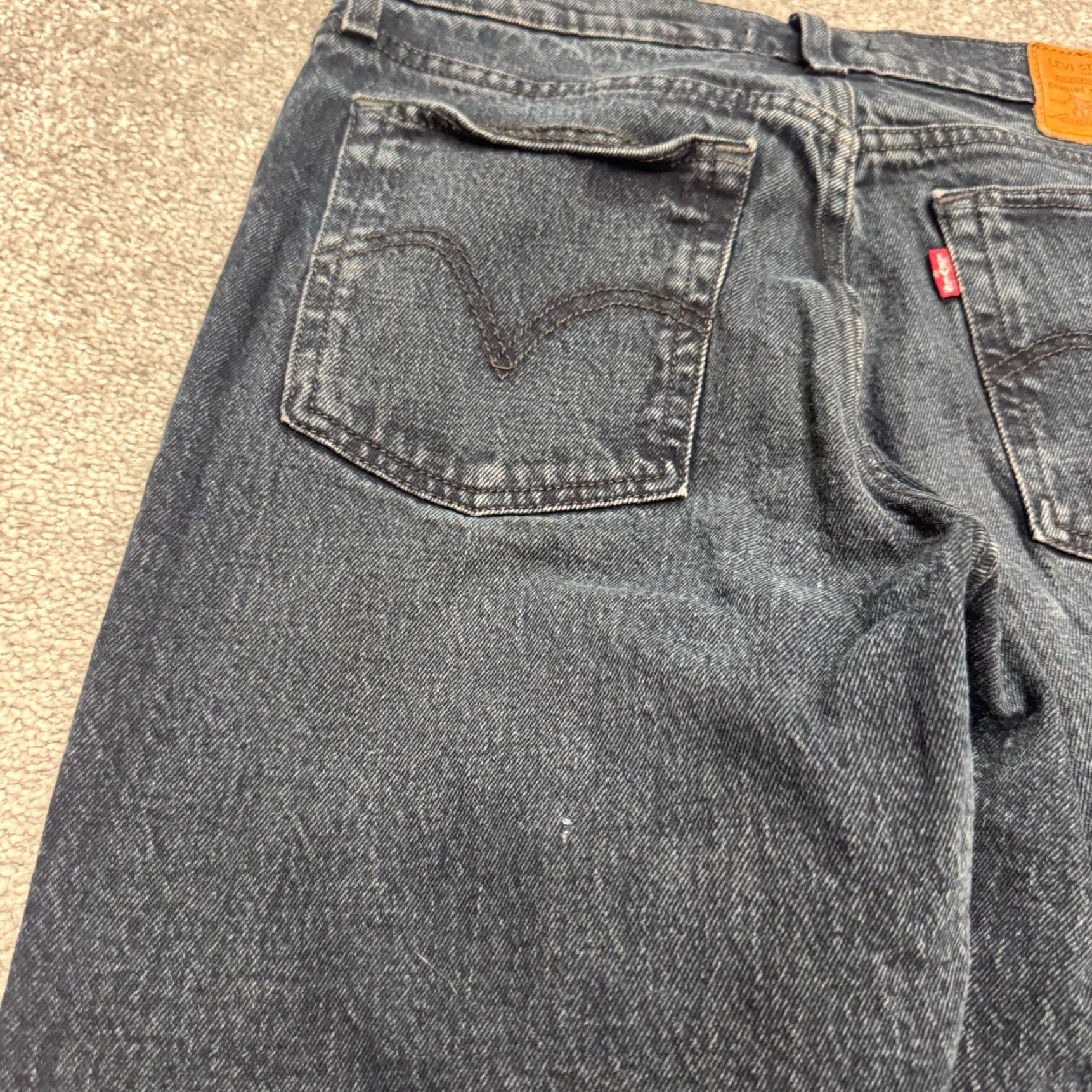 Levi's Levi's Wedgie Icon Button Fly Ankle Denim Jeans Women 27 Black High Rise Stretch Size 27" / US 4 / IT 40 - 6 Thumbnail