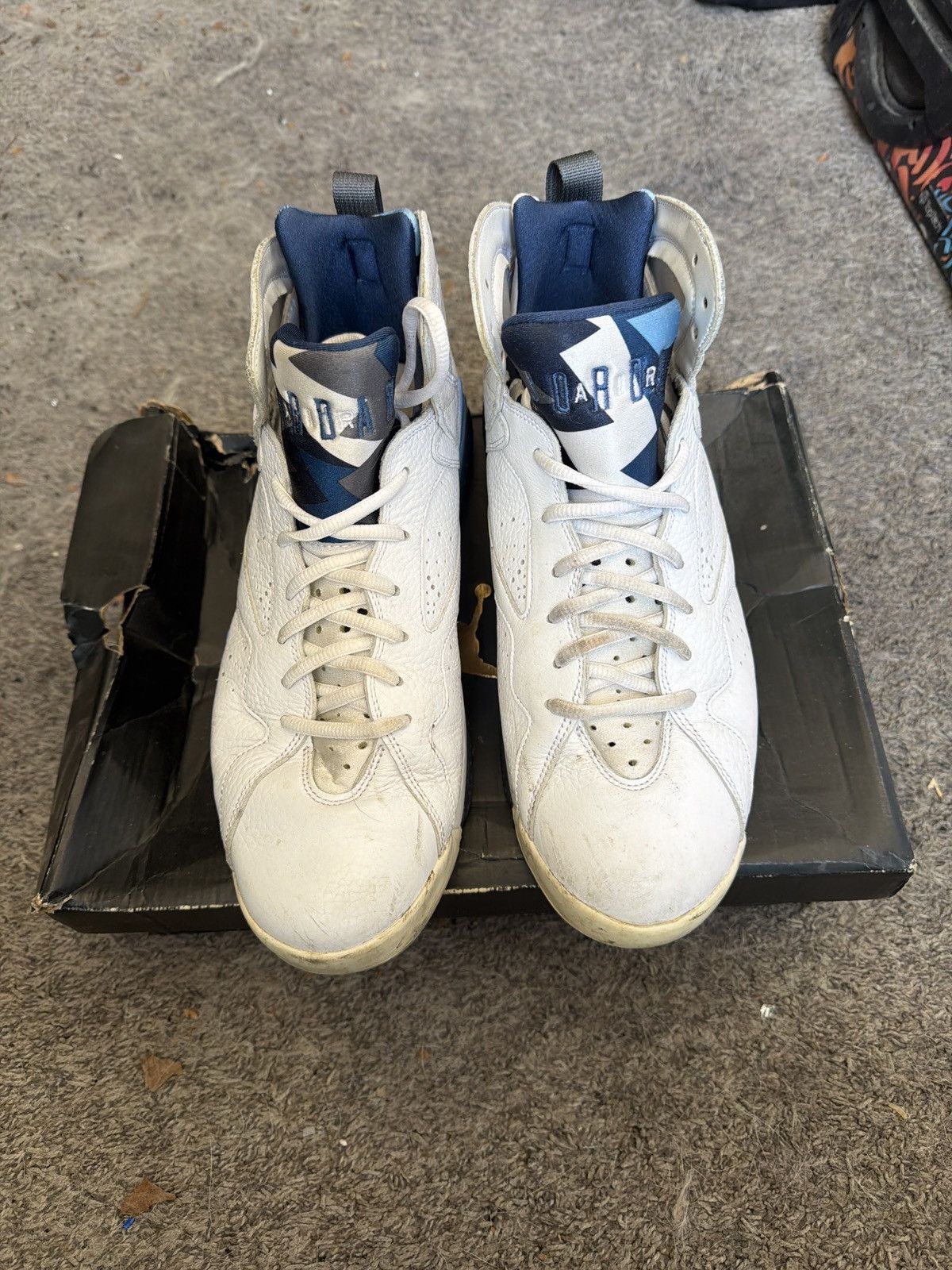 Jordan Brand 2015 Nike Air Jordan 7 Retro French Blue Sneakers Size US 12 / EU 45 - 1 Thumbnail
