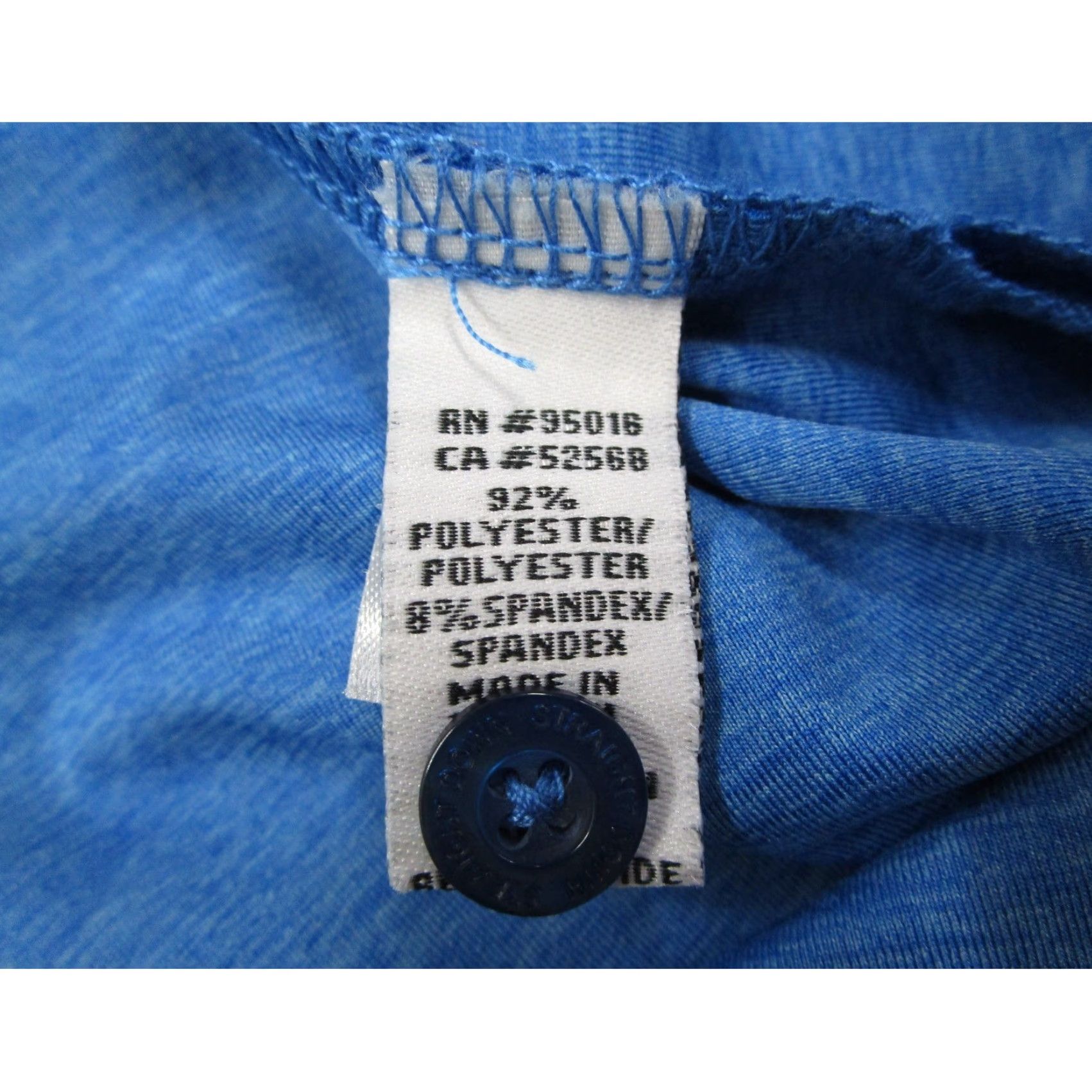 Vintage Straight Down Mens Blue Polo Shirt Short Sleeve Embroidered Logo Breathable Moisture Wicking Regular Size M Golf Shirt 43 in Chest Size US M / EU 48-50 / 2 - 5 Thumbnail