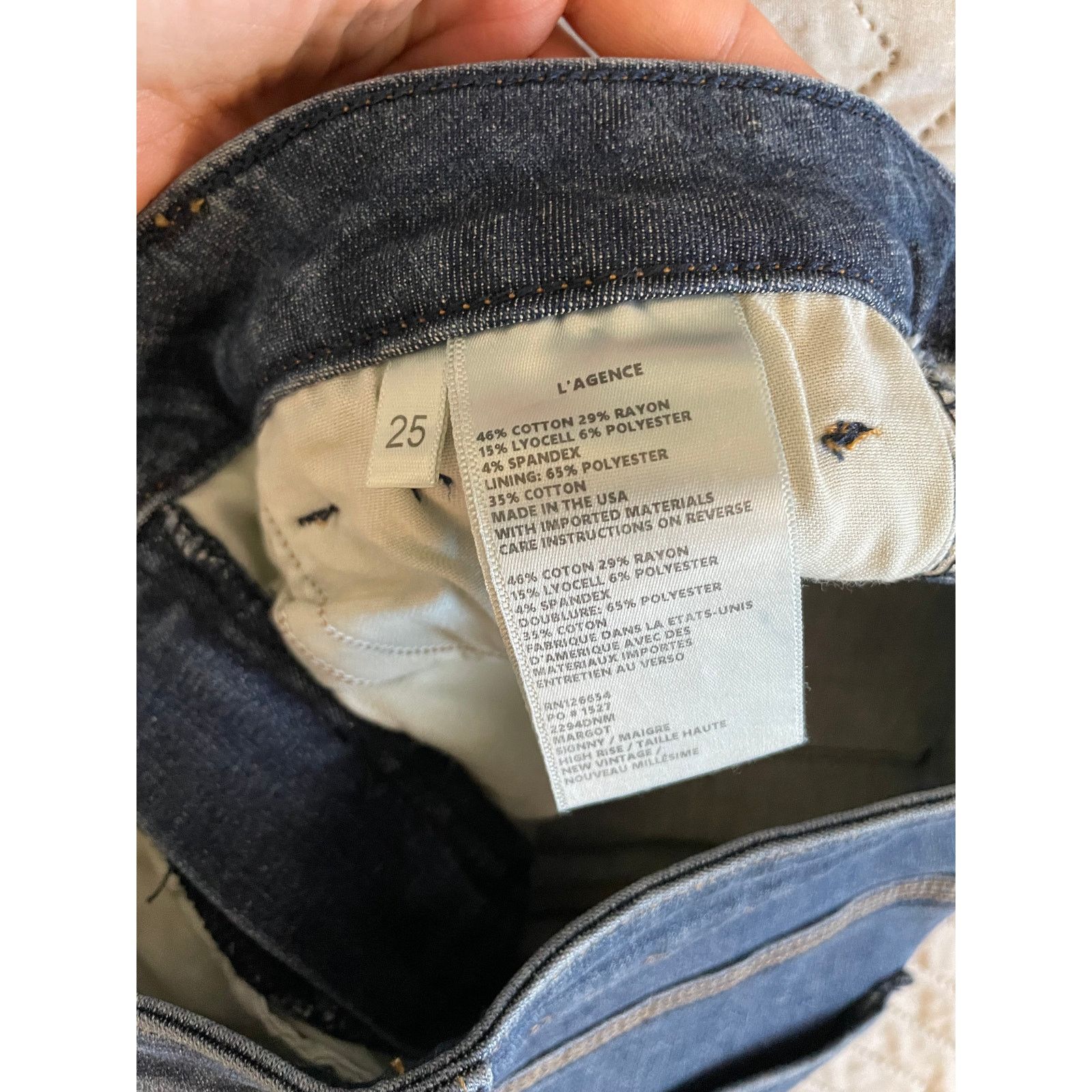 L'AGENCE L’AGENCE Women’s Skinny Jeans Blue Denim High Rise Size 25 Size 25" / US 0 / IT 36 - 4 Thumbnail