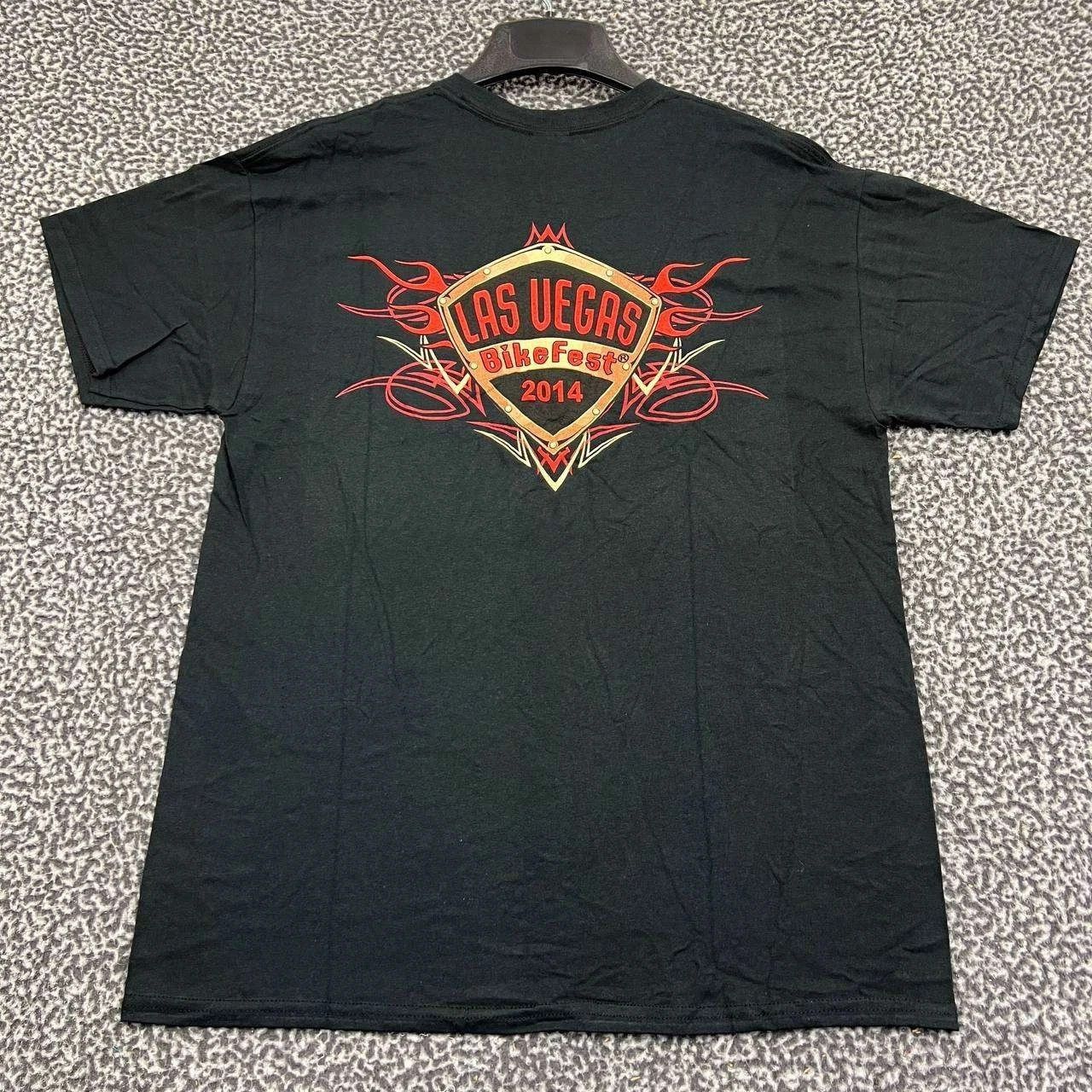 Gildan Vintage Las Vegas Bike Fest Shirt Men L Short Sleeve New Size US L / EU 52-54 / 3 - 1 Thumbnail