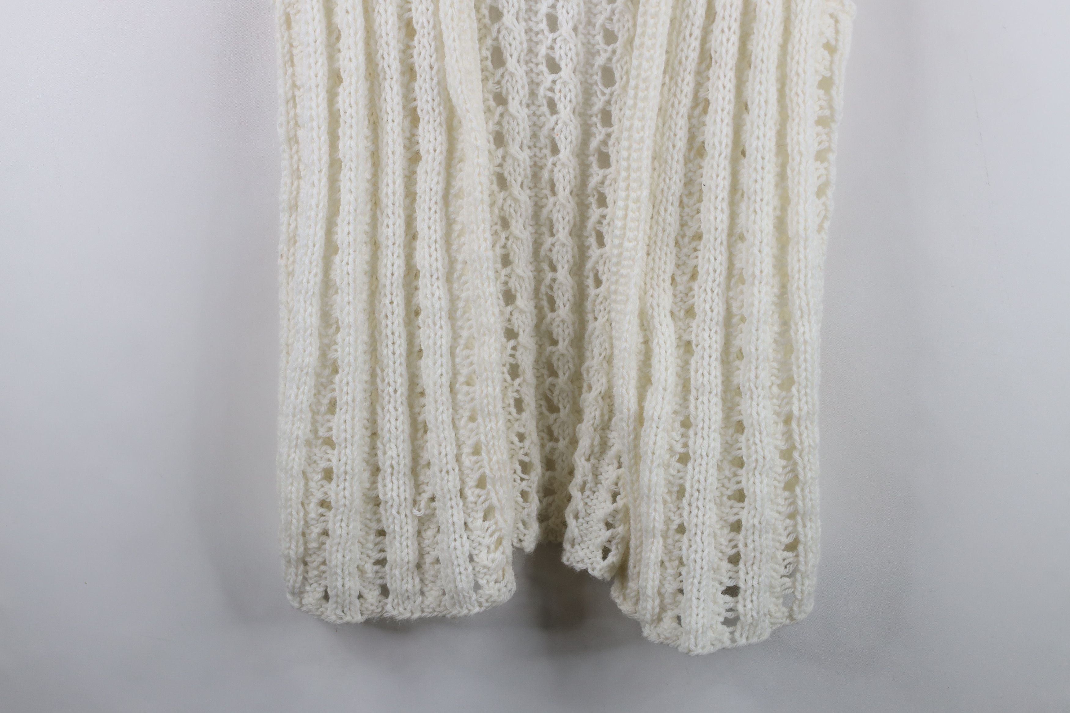 Vintage Vintage 60s 70s Streetwear Knit Open Front Sweater Vest Size L / US 10 / IT 46 - 3 Thumbnail