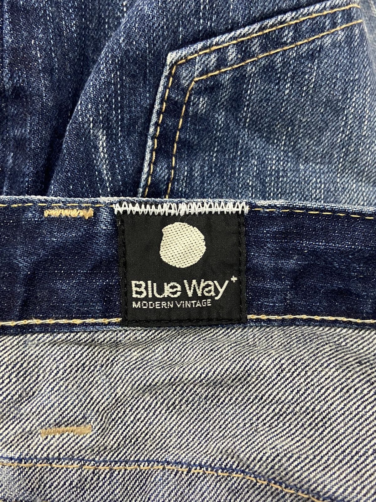 Japanese Brand BLUE WAY DISTRESSED JEANS Size US 34 / EU 50 - 18 Thumbnail
