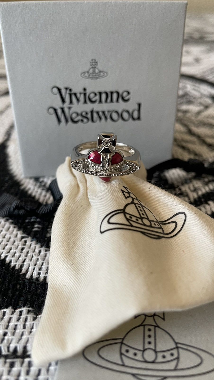 Red Vivienne Westwood Ring | Grailed