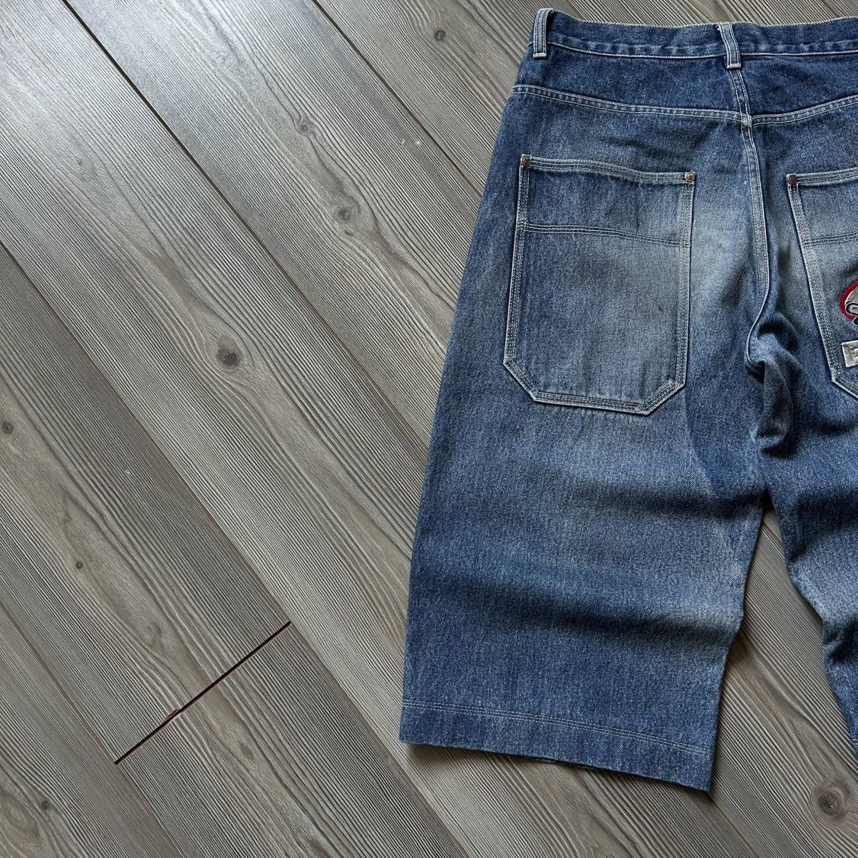 Eminem Vintage Y2K Eminem Slim Shady Carpenter Rap Shorts Jort Size US 31 - 4 Thumbnail