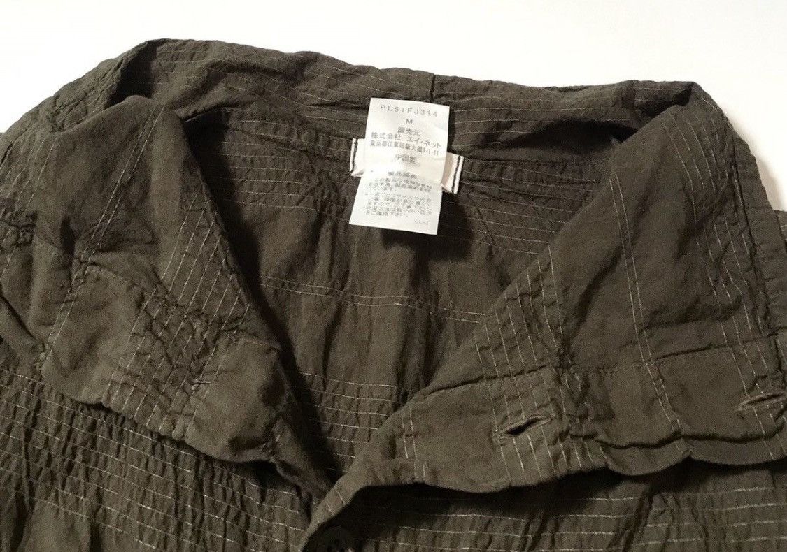 Issey Miyake TAX FREE 🇺🇸 issey miyake plantation olive wrinkled shirt Size US M / EU 48-50 / 2 - 3 Thumbnail