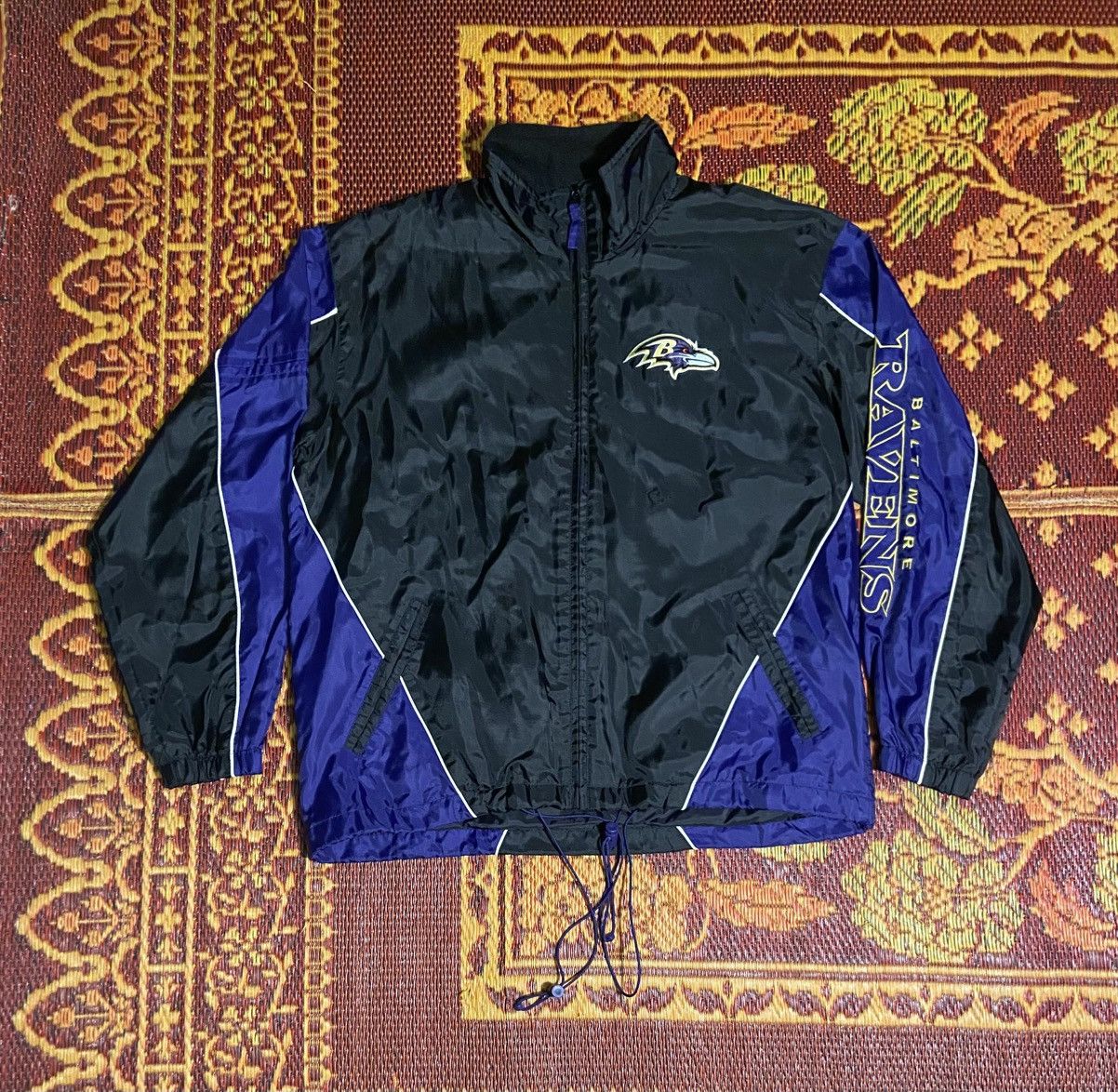 NFL Vintage Baltimore Ravens Windbreaker Size US M / EU 48-50 / 2 - 2 Thumbnail
